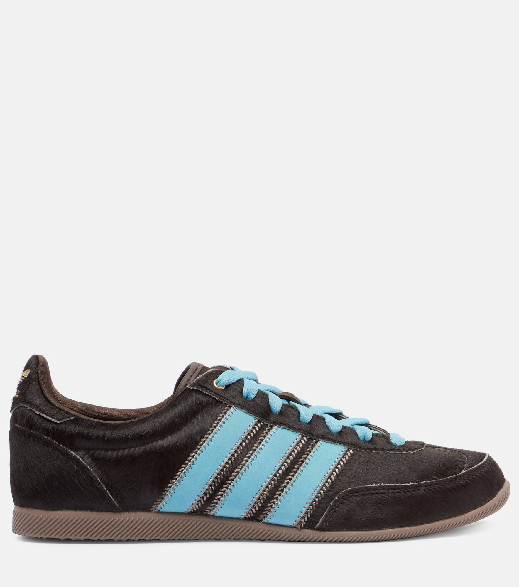 Japan leather-trimmed pony hair sneakers - 4