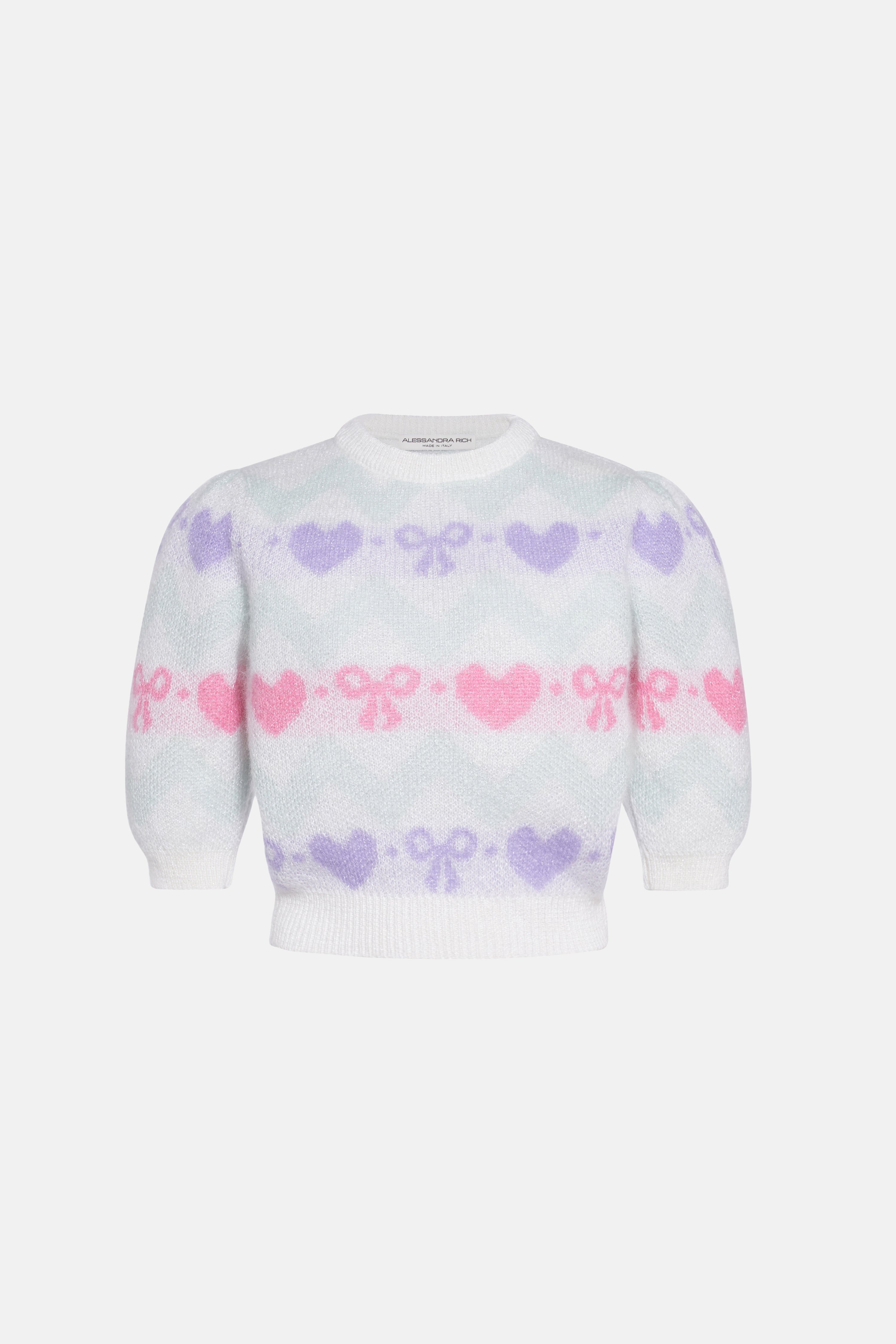 KNITTED MOHAIR JUMPER WITH LUREX - 1