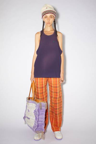 Acne Studios Relaxed fit tank top - Purple outlook