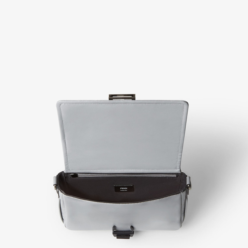 Fendi Flux Messenger Light gray leather bag 5