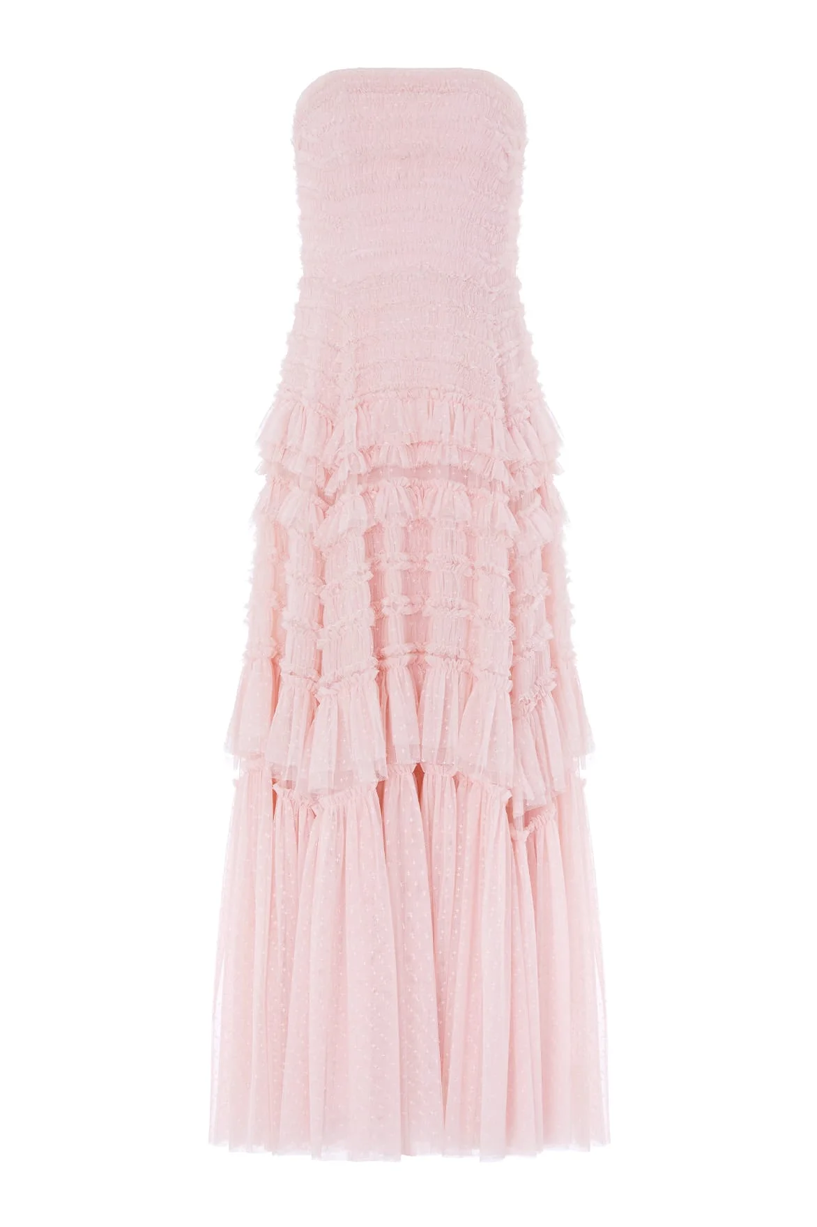 Valentine Ruffle Strapless Gown - 1
