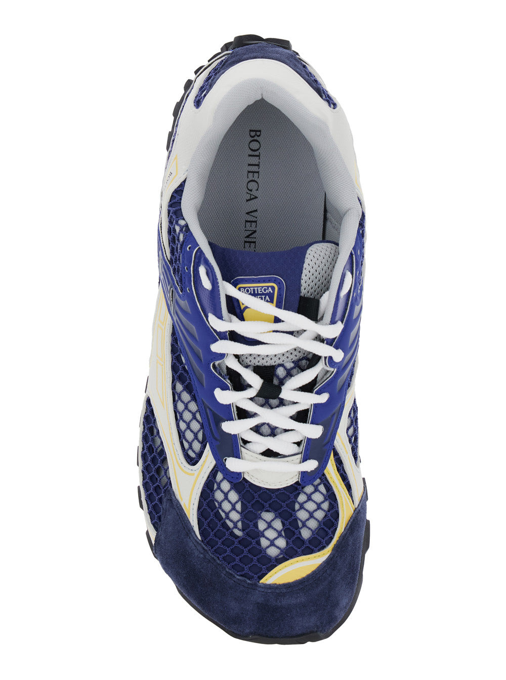 Bottega Veneta Men 'Orbit' Blue Sneakers With Logo Lettering Print In Lightweight Techno Mesh Man - 4