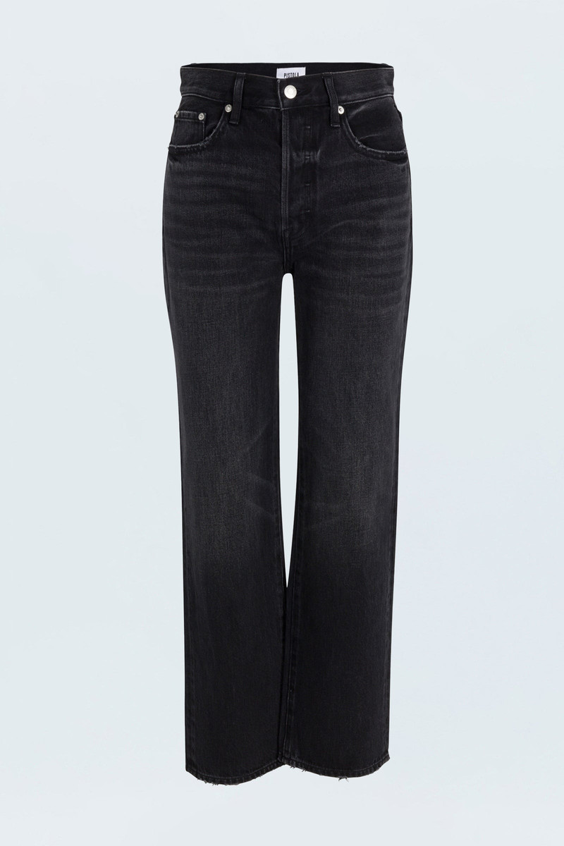 CASSIE SUPER HIGH RISE STRAIGHT JEAN - STORMY 7
