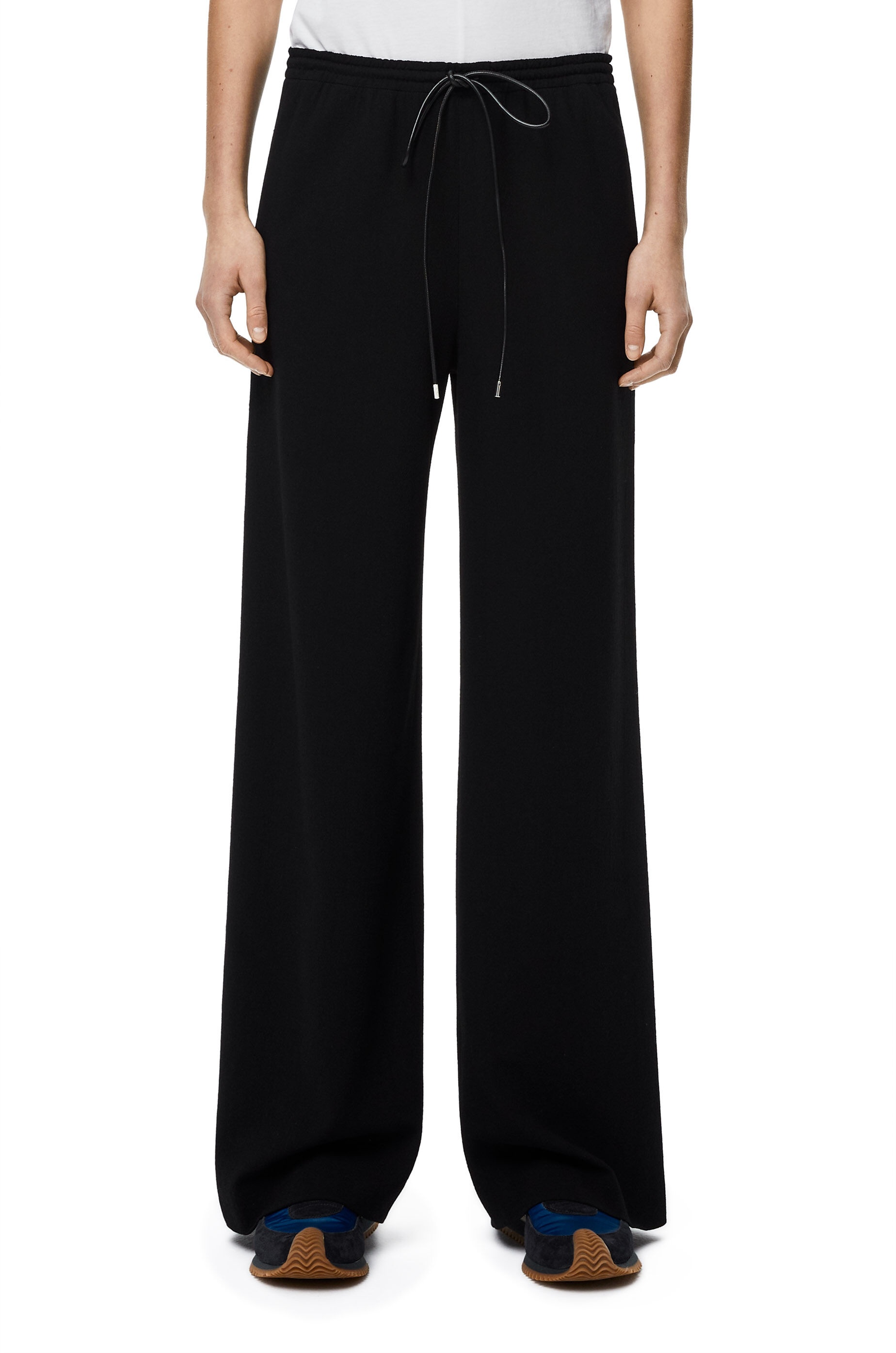 Drawstring trousers in wool - 3