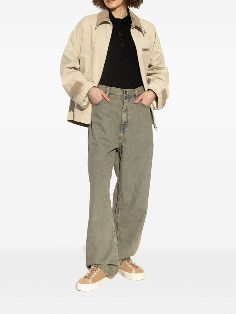 shearling-trimmed suede sneakers 5