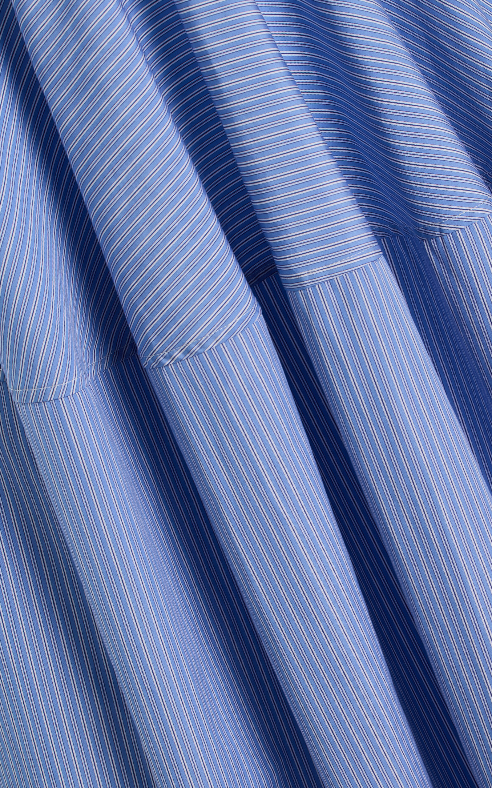 Striped Cotton Camisole Dress blue - 5