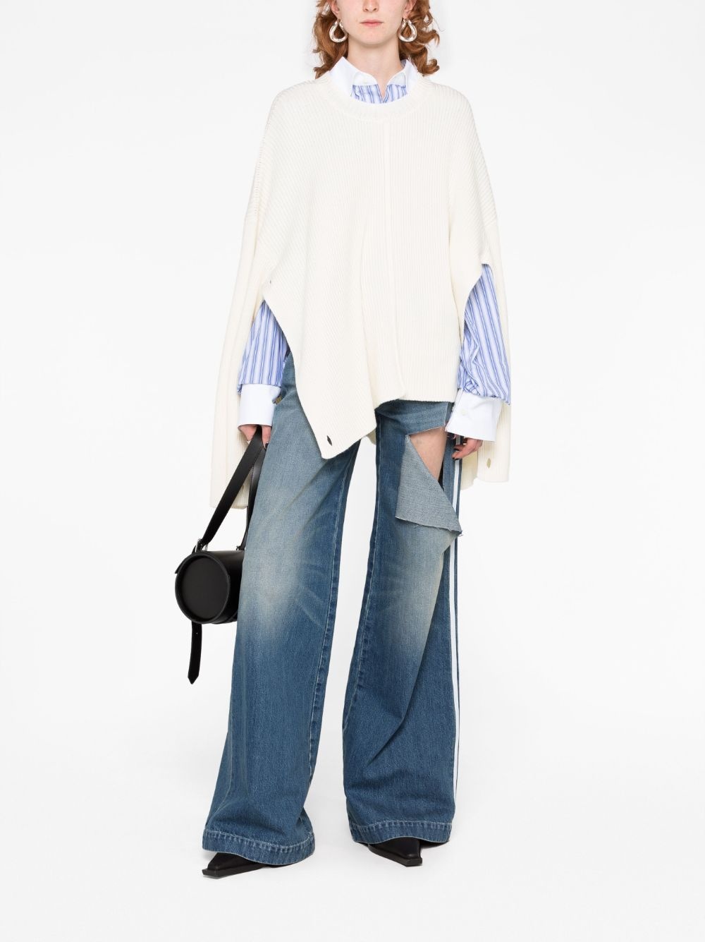 ribbed-knit virgin wool-cashmere blend jumper - 2