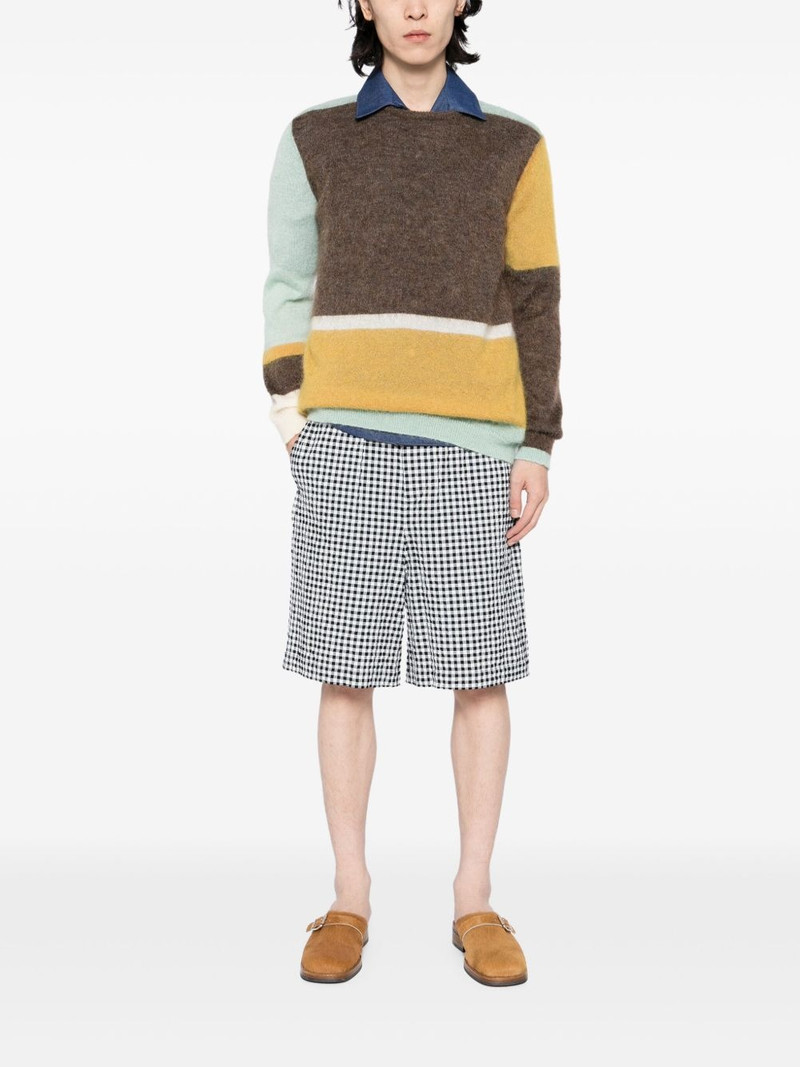 Marni checked print shorts outlook