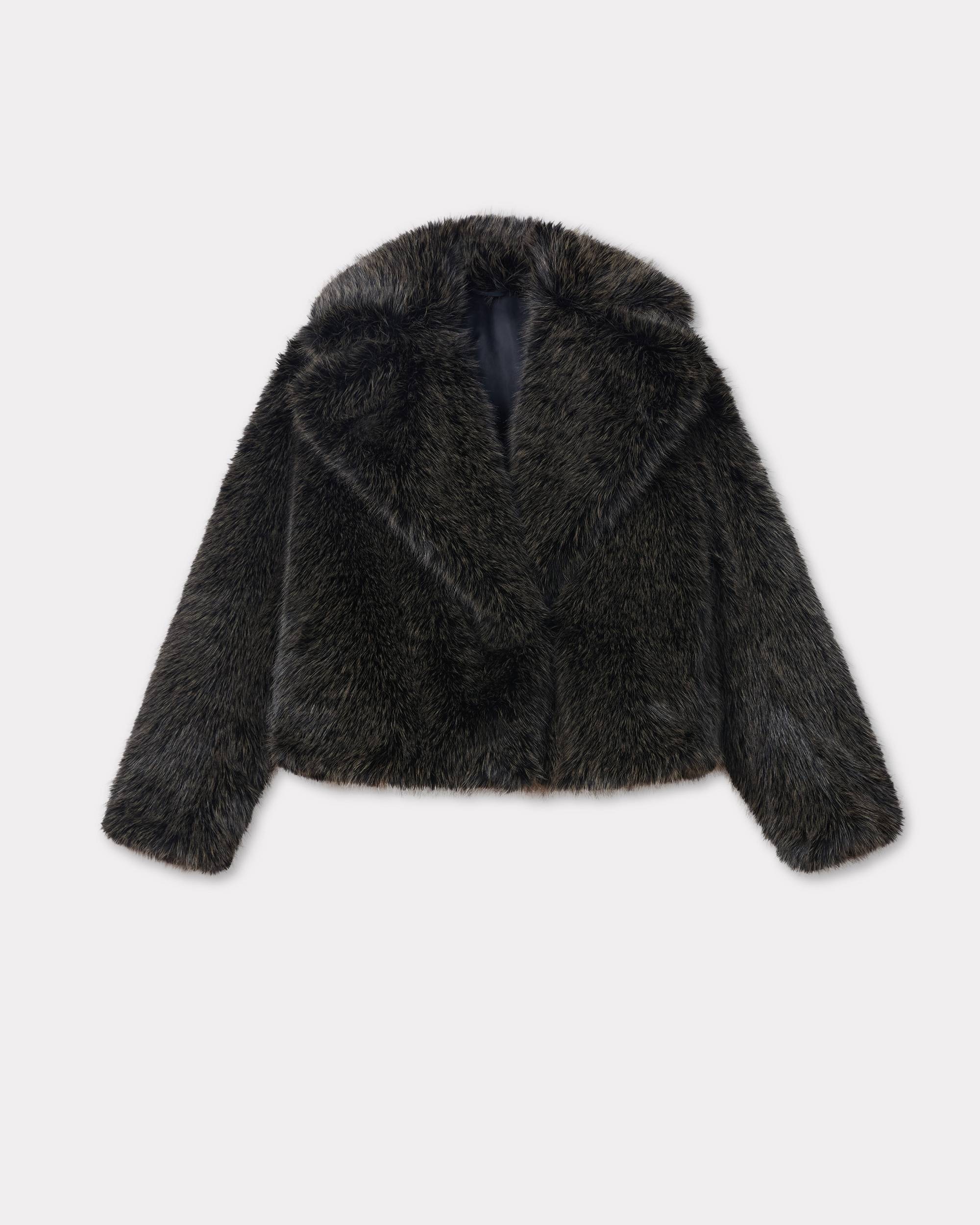 Short blouson in fake fur - 1