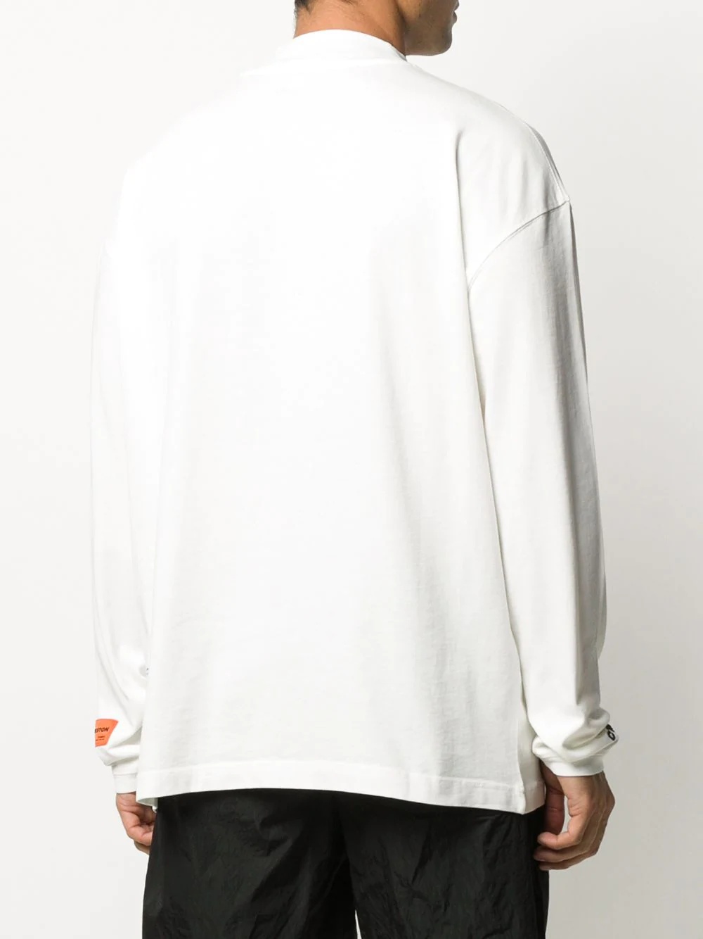 embroidered mock neck sweatshirt  - 4