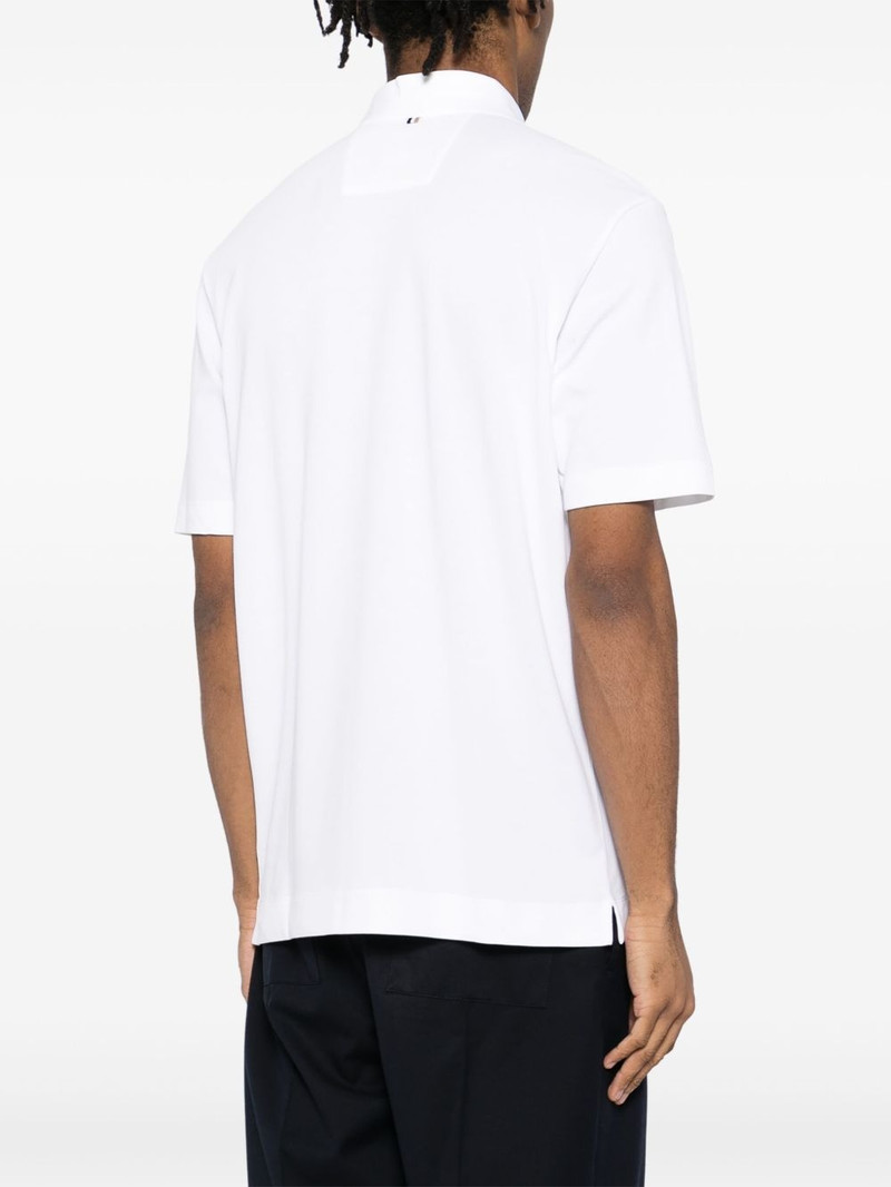 concealed placket polo shirt 4