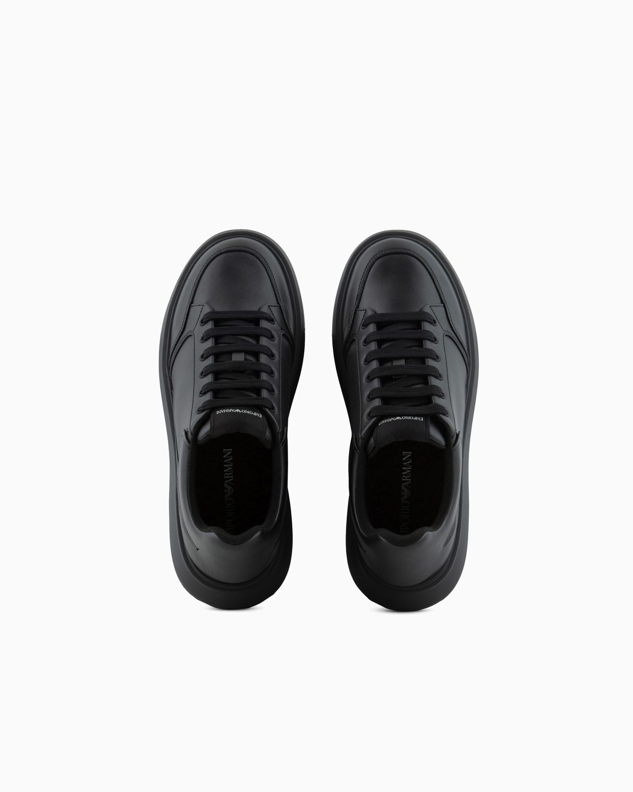Leather sneakers with side logo - 3