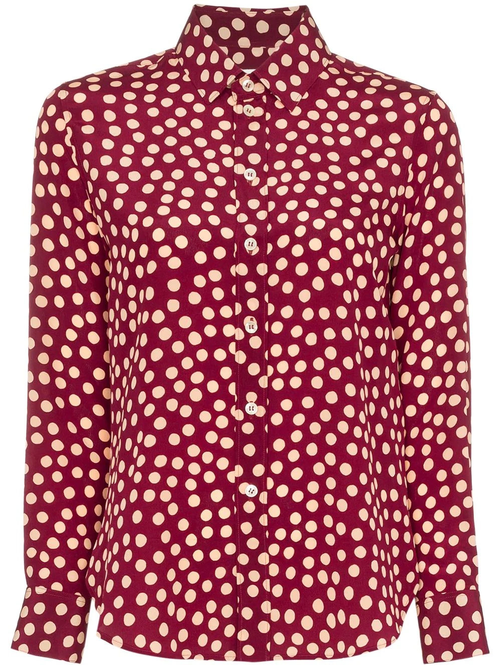 polka dot print shirt - 1