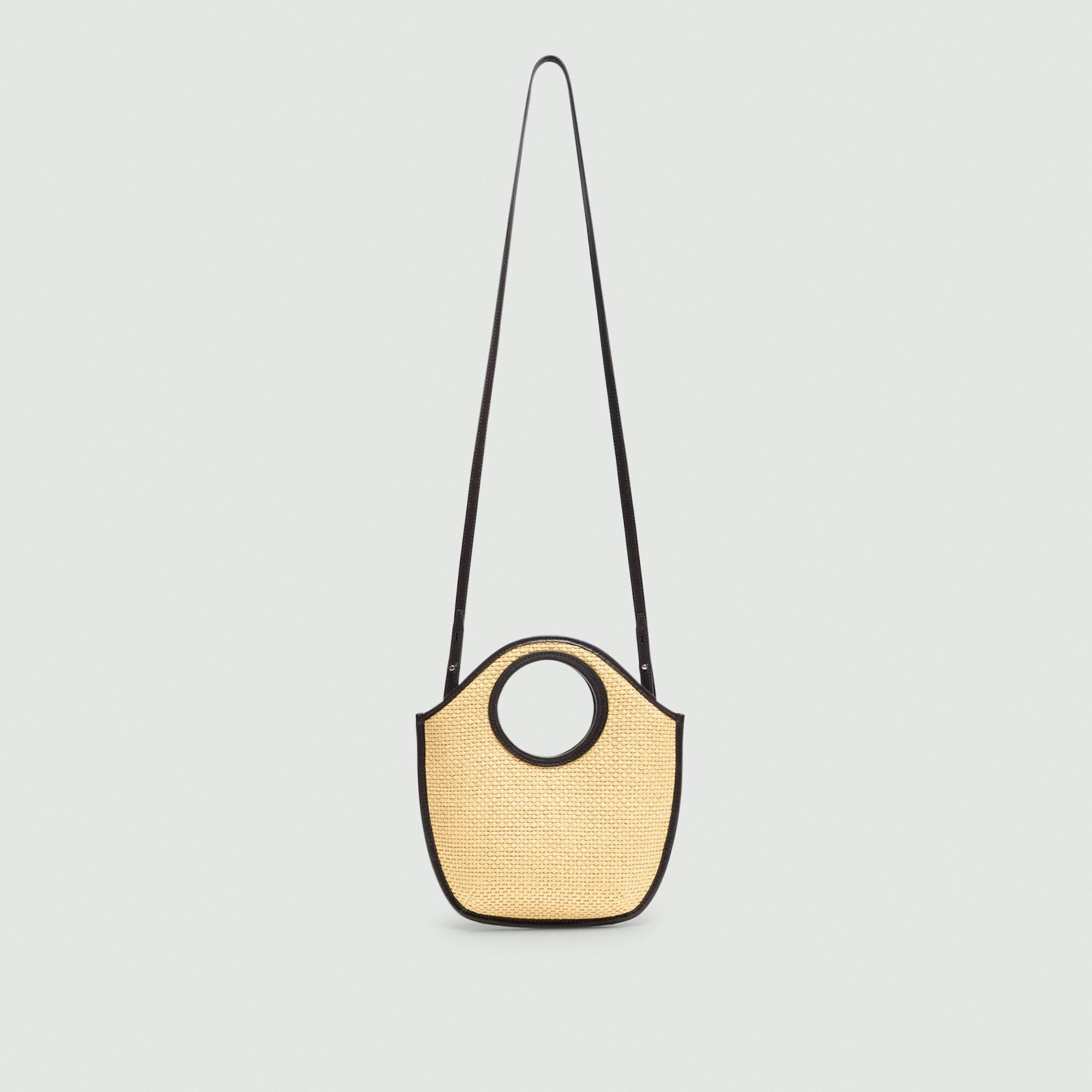 Mini Circle Bag in Raffia - 4