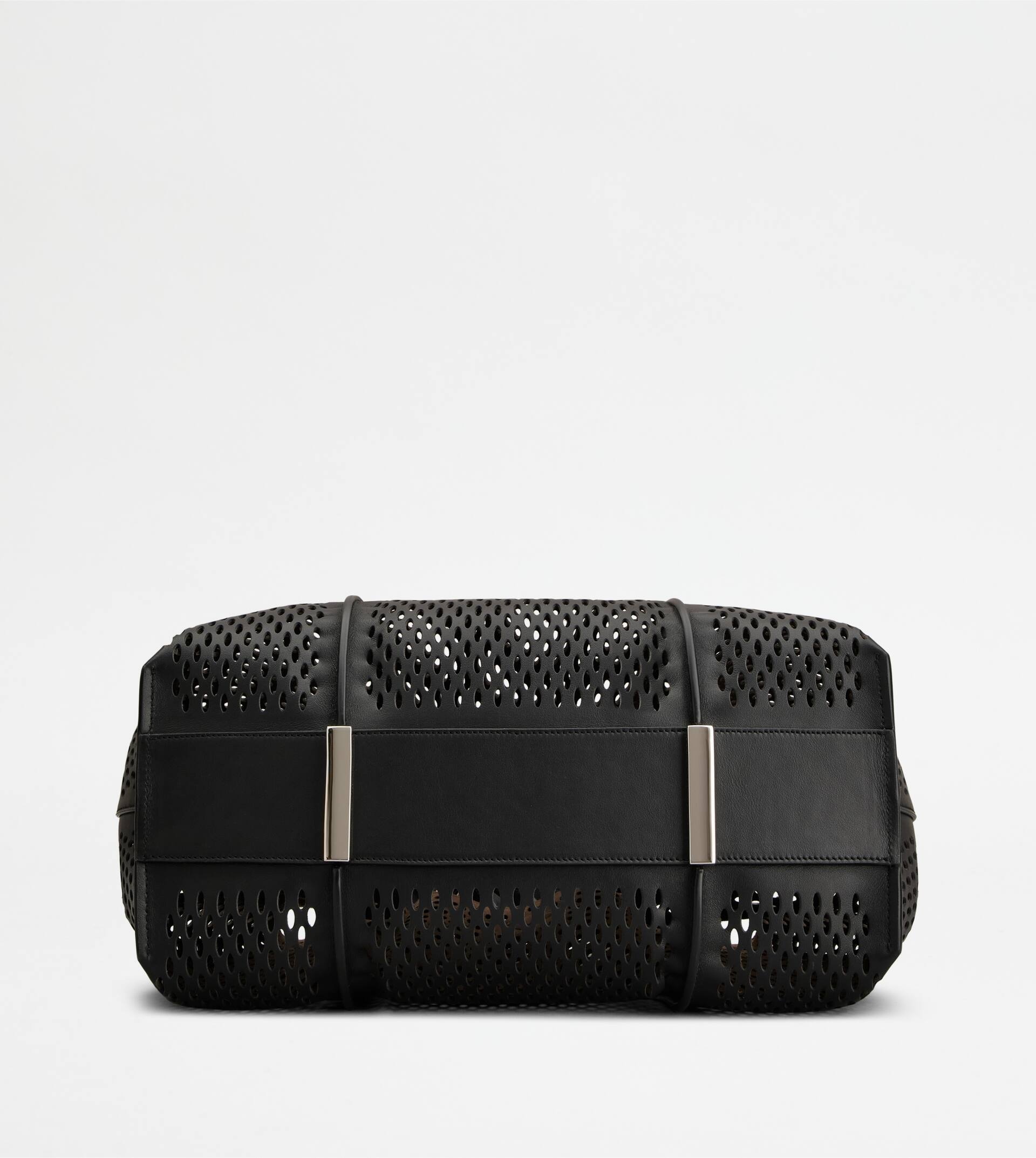 T TIMELESS SHOPPING BAG IN LEATHER MEDIUM - BLACK - 3