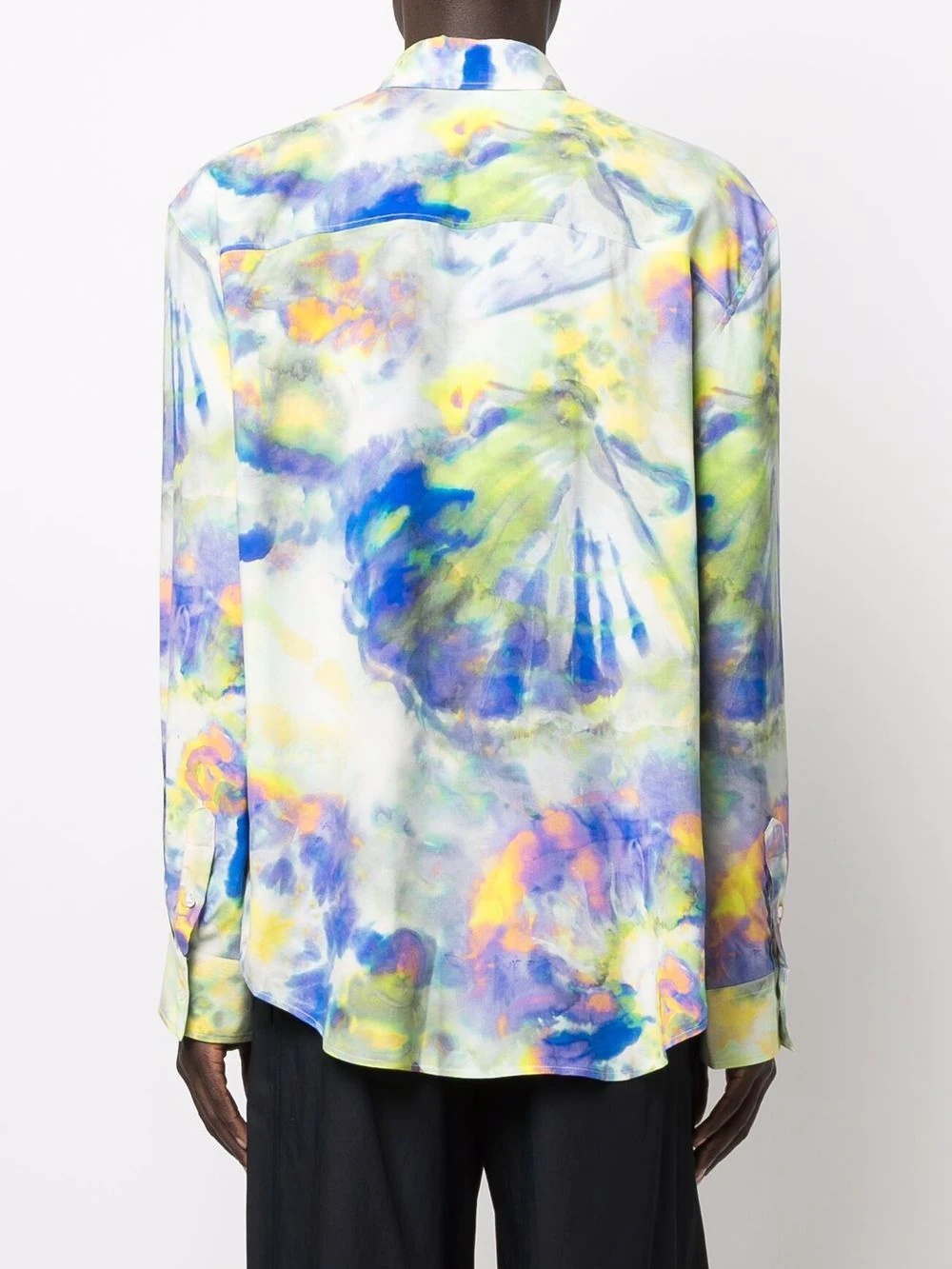 tie-dye print shirt - 4