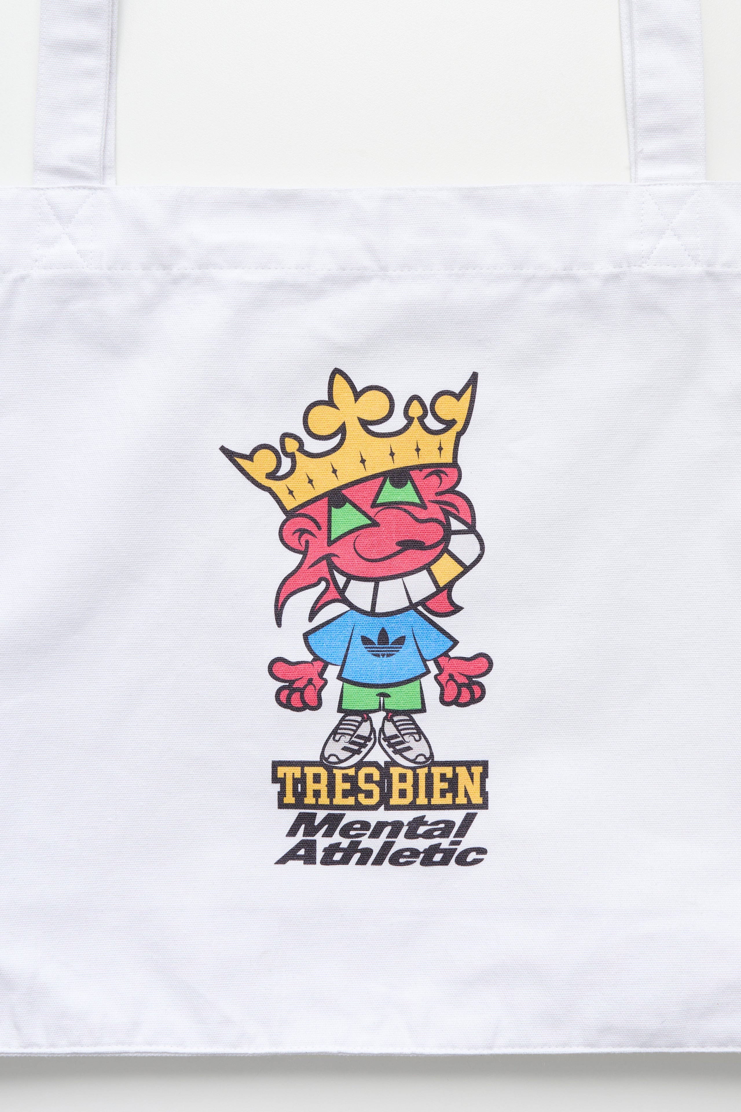 ADIDAS X TRÈS BIEN X MENTAL ATHLETIC TOTE BAG WHITE - 2