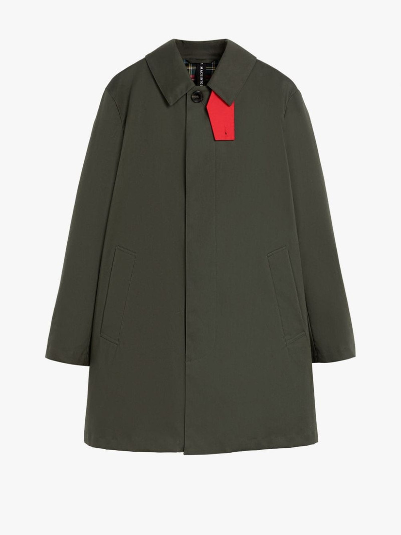 TARTAN CAMBRIDGE BOTTLE GREEN RAINTEC COTTON SHORT COAT 1