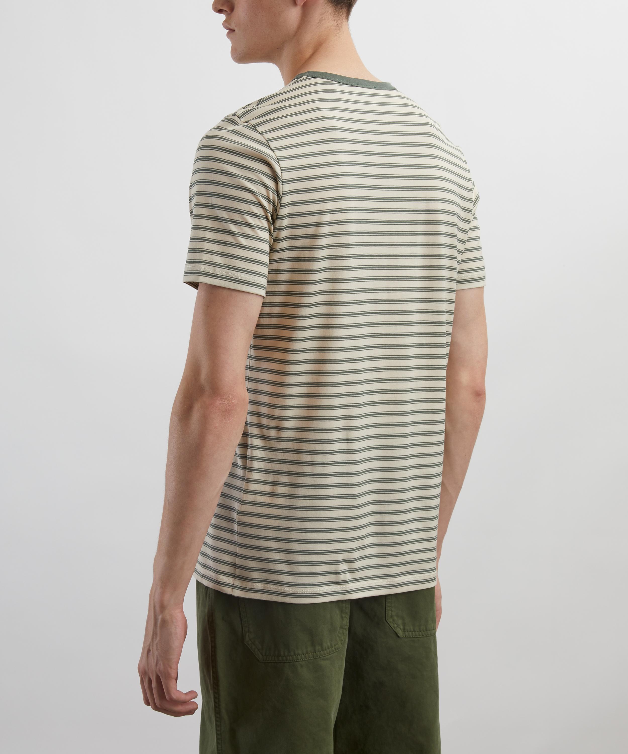 Dusk Green Vintage Stripe T-Shirt - 4