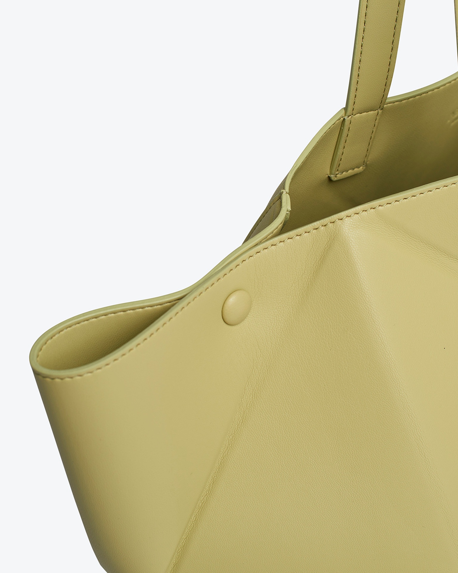 THE ORIGAMI TOTE - Alt-nappa tote - Lime - 3
