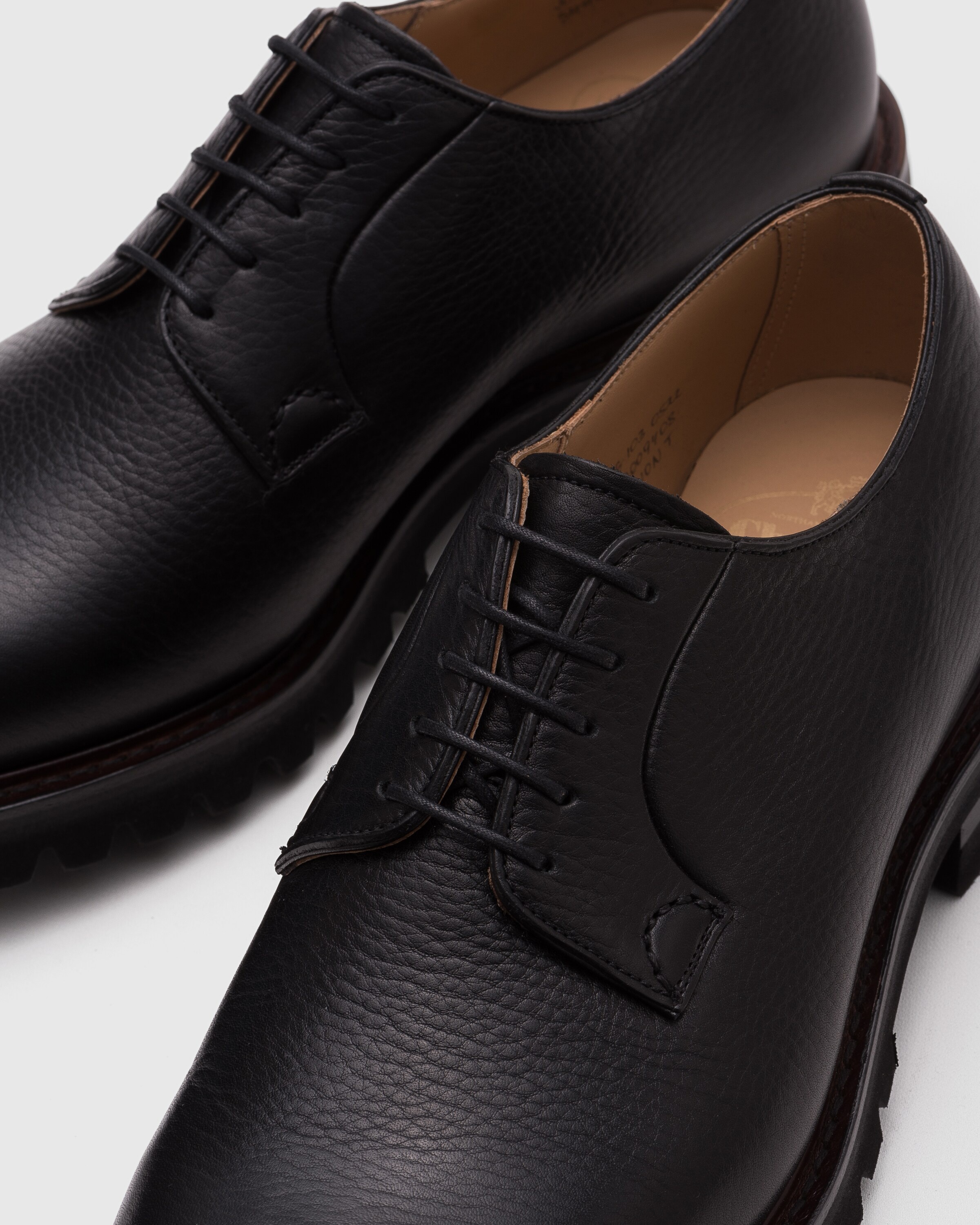Soft Grain Calf Leather Derby - 3