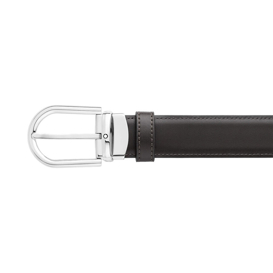 Montblanc Horseshoe Buckle Reversible Leather Belt - 2