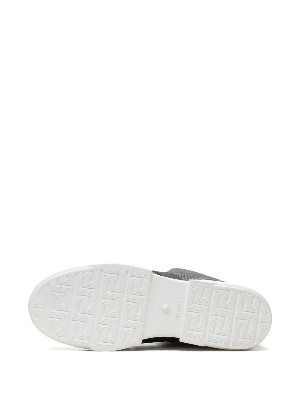 Medusa-plaque high-top "Black" sneakers - 4