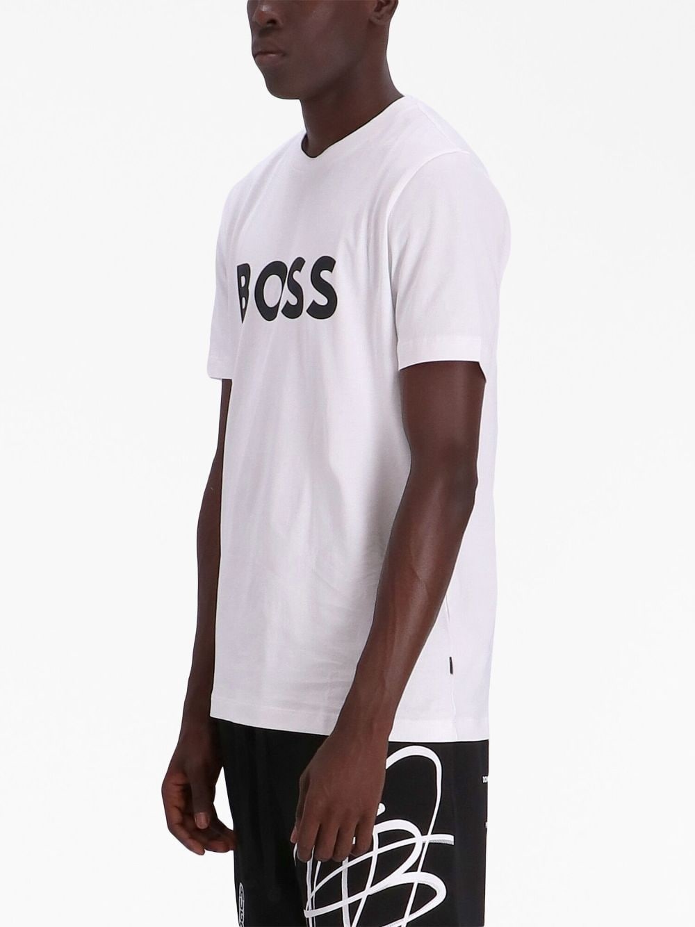 logo-print cotton T-shirt - 3