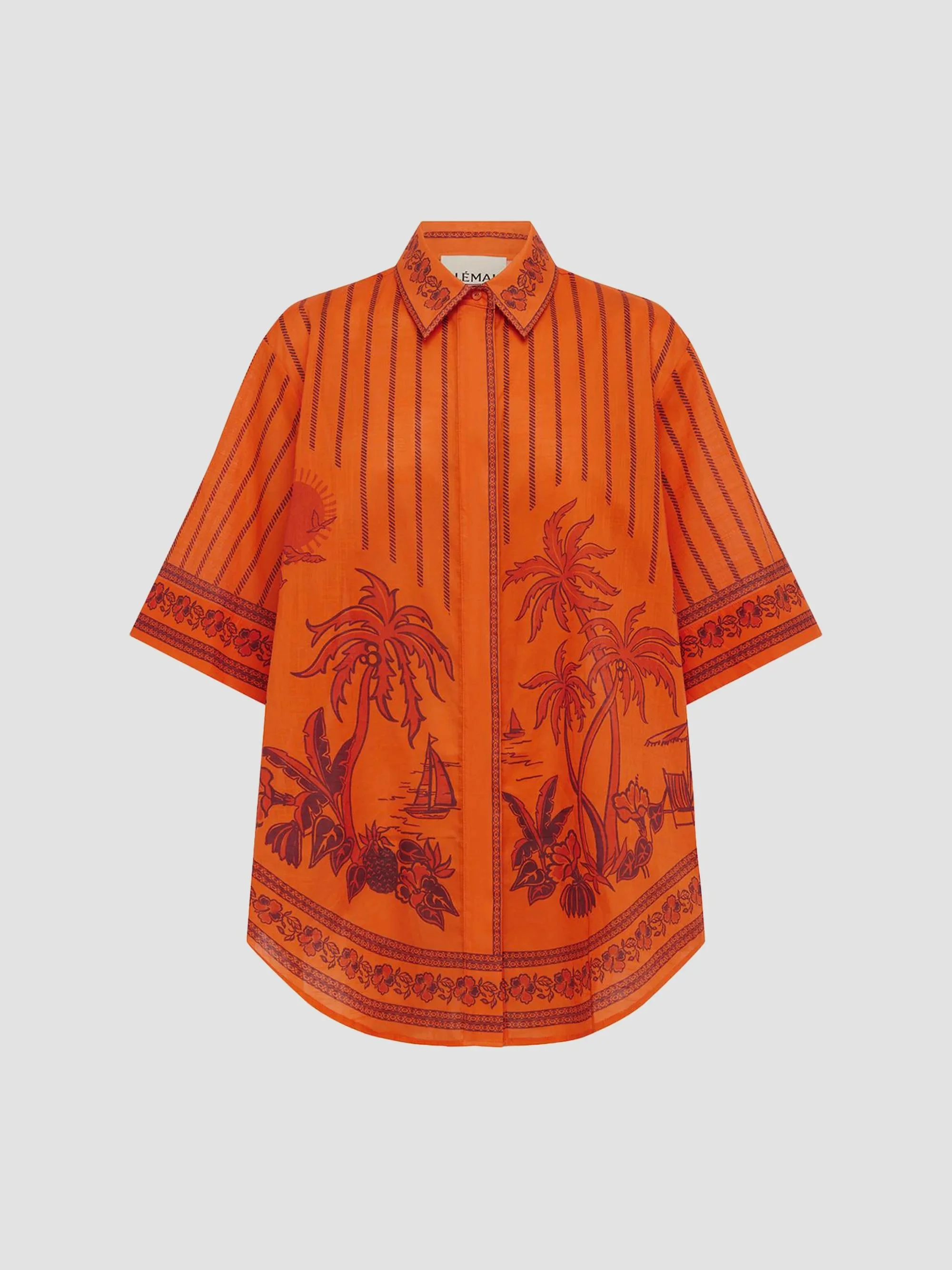 Women's Boathouse Oversize Shirt - Orange - 1