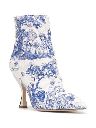 Moschino quilted Anime Antoinette printed booties outlook