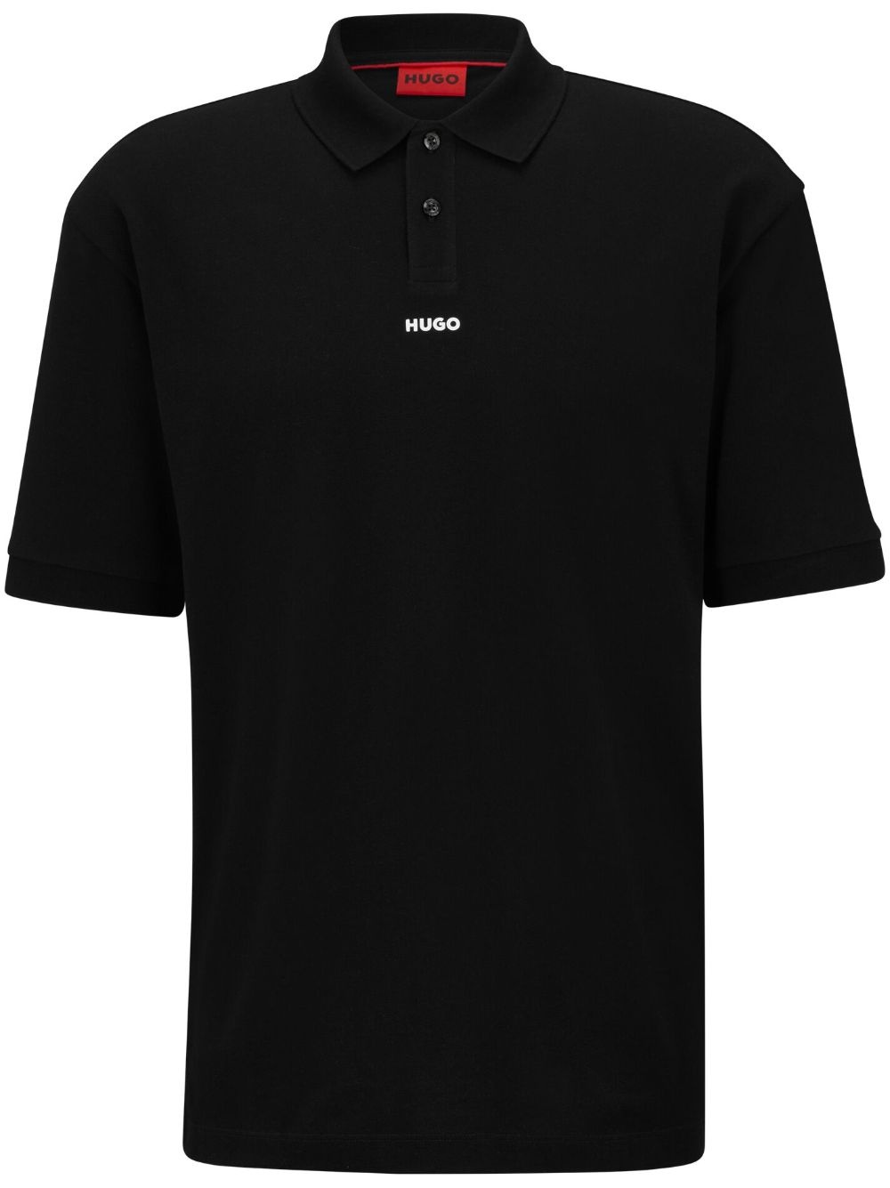 logo-print cotton polo shirt - 1