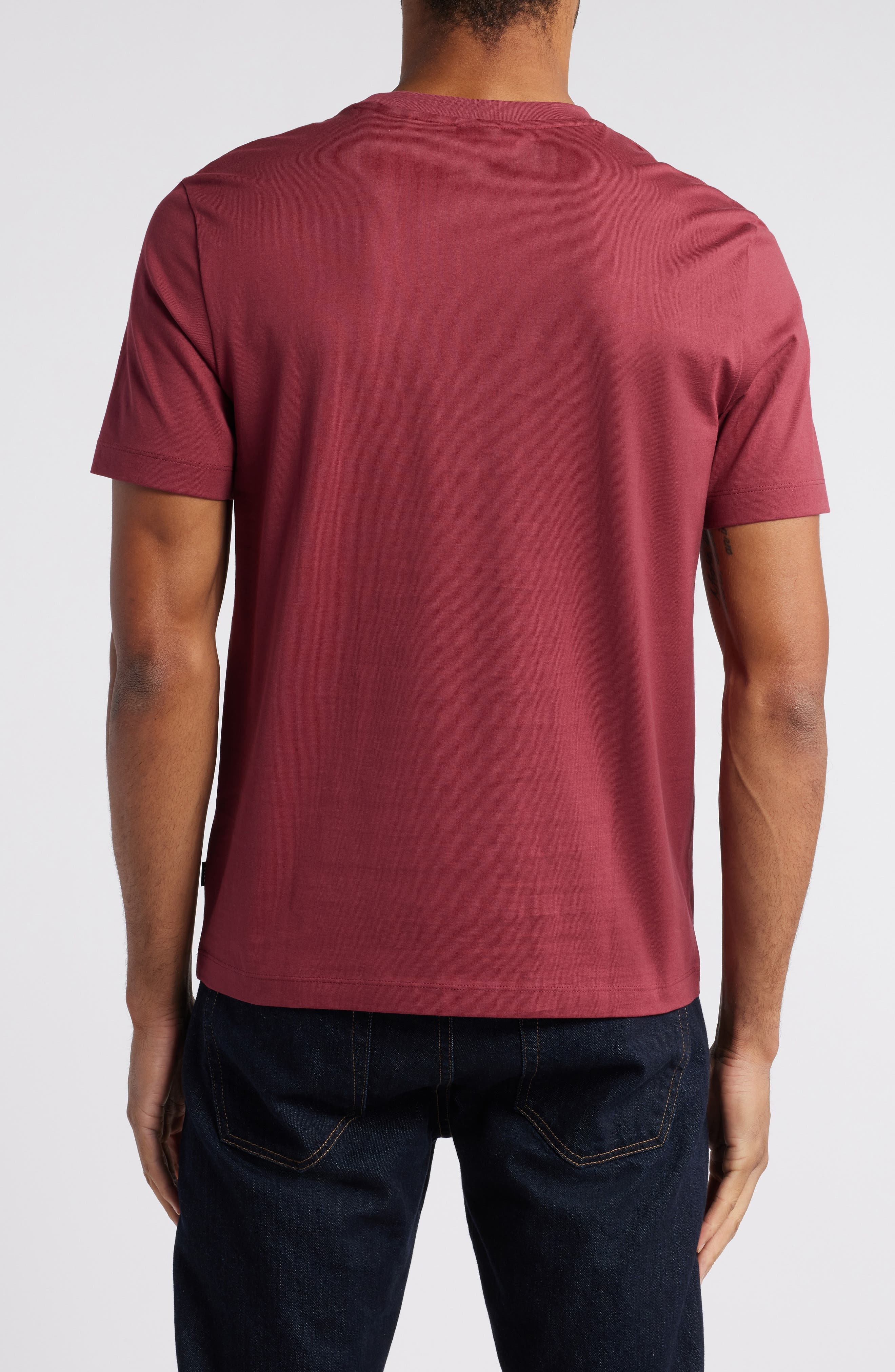 BOSS Tiburt Logo Graphic T-Shirt in Dark Red at Nordstrom - 2