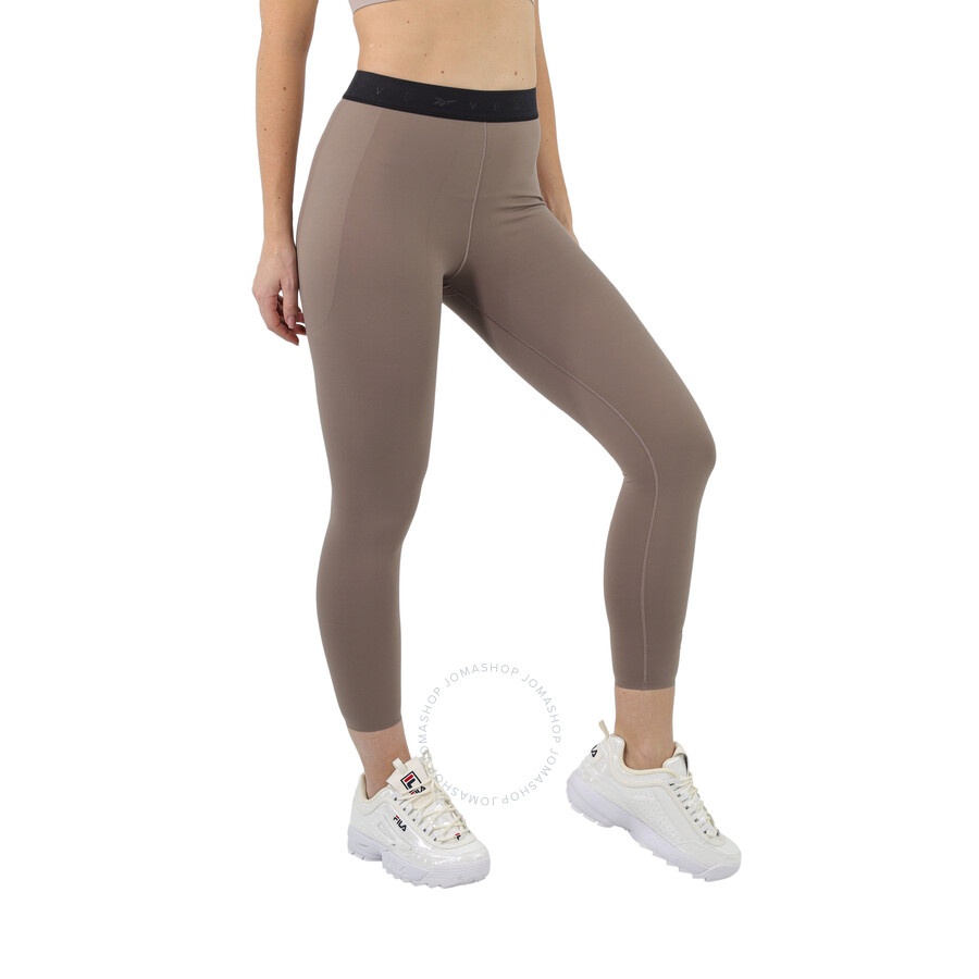 Reebok X Victoria Beckham Stone Grey Logo Leggings - 2