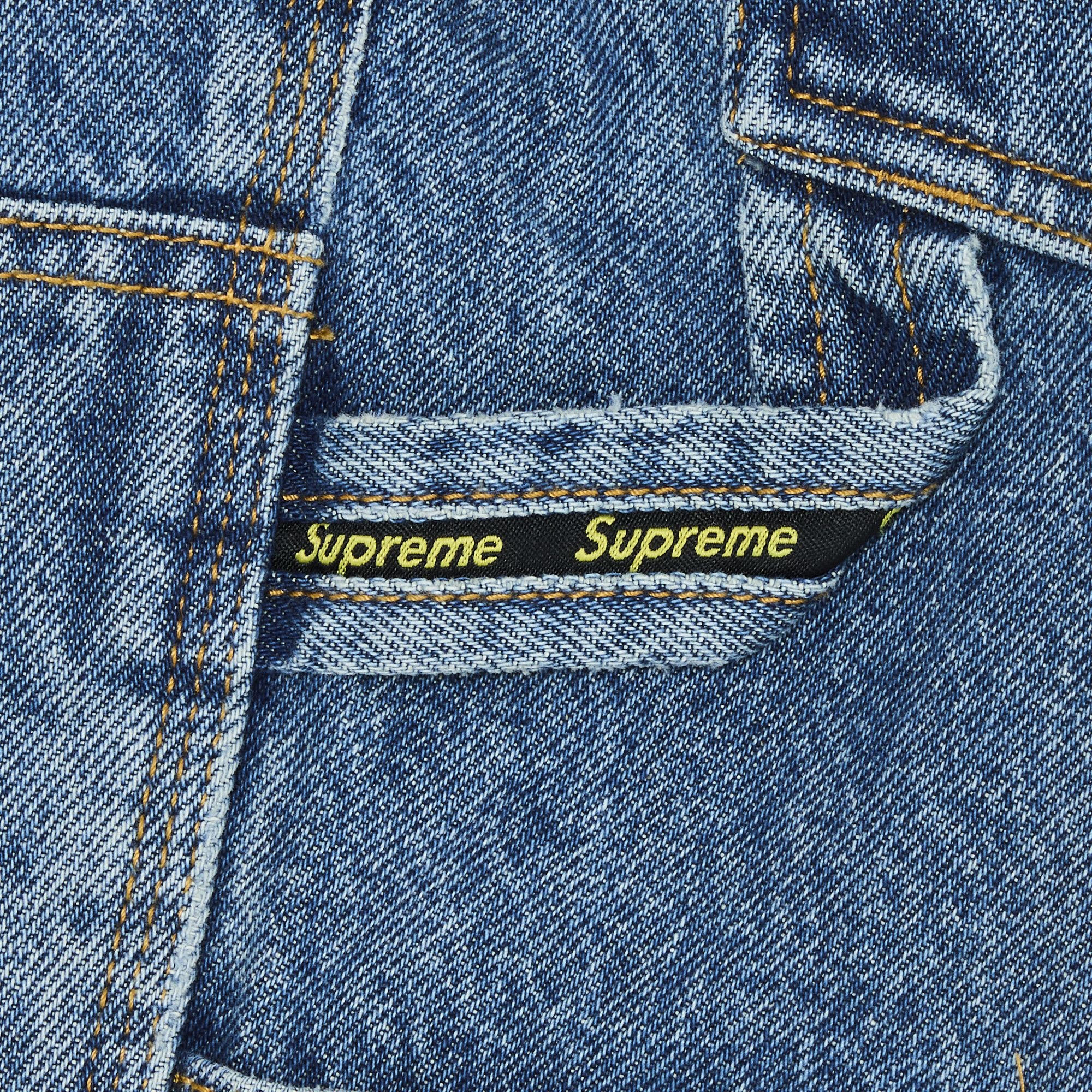 Supreme Double Knee Painter Pant (Washed Indigo) Size 30 Supreme