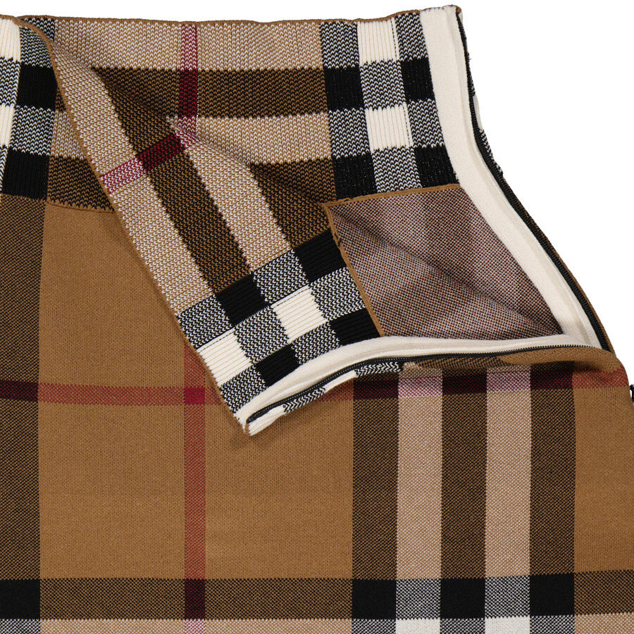 Burberry Birch Brown Check Jacquard Skirt - 7