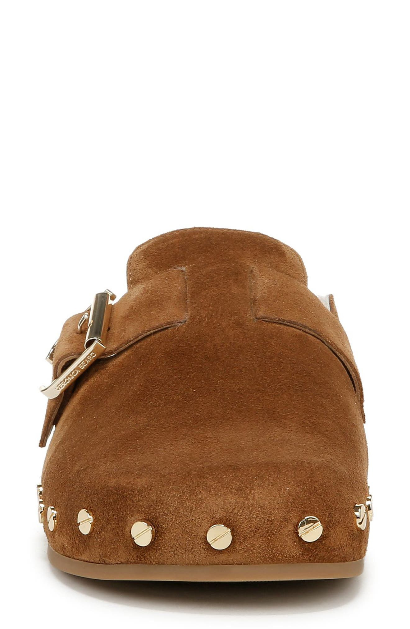 Veronica Beard Fern 2 Genuine Shearling Clog in Caramel at Nordstrom - 4