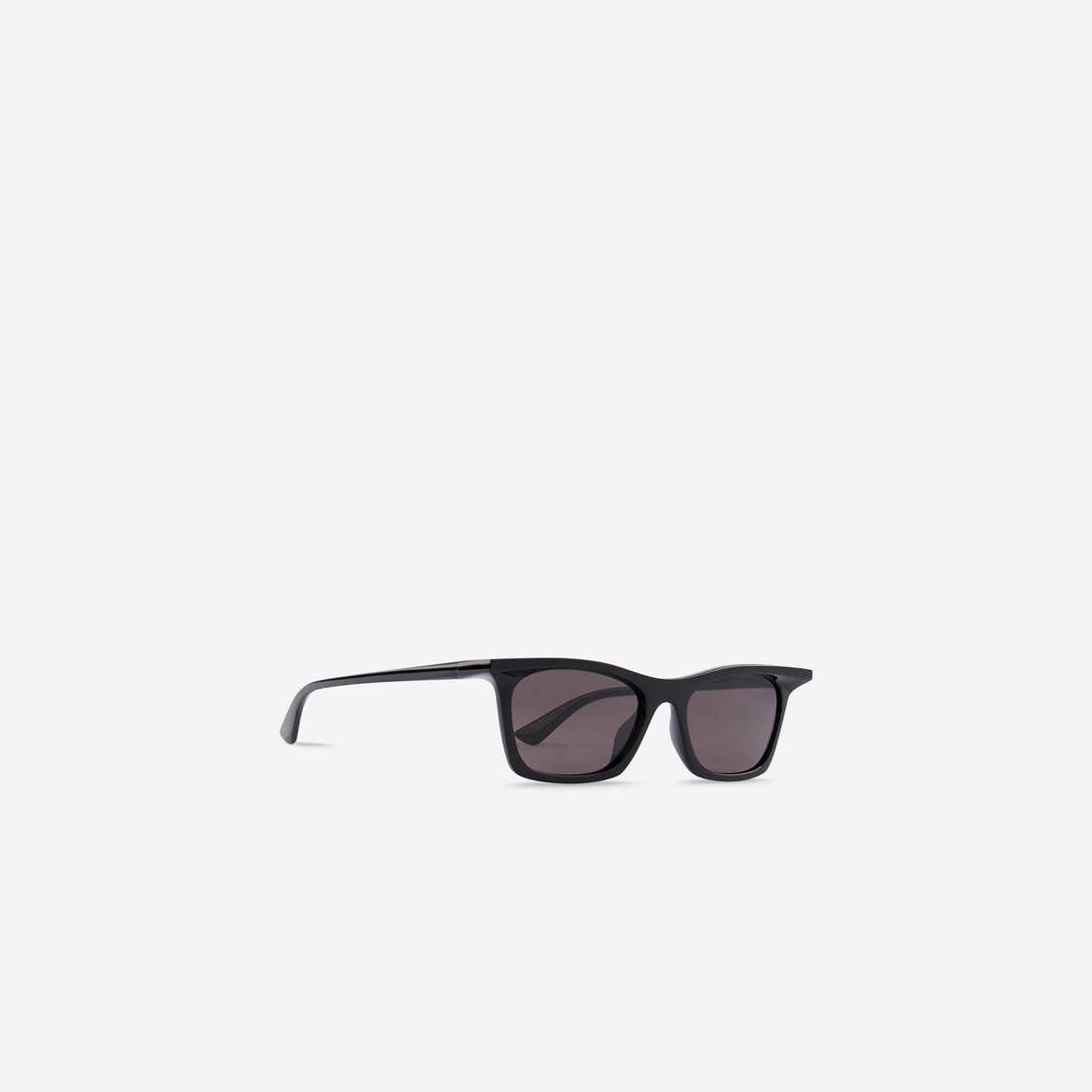 Rim Rectangle Sunglasses in Black - 4