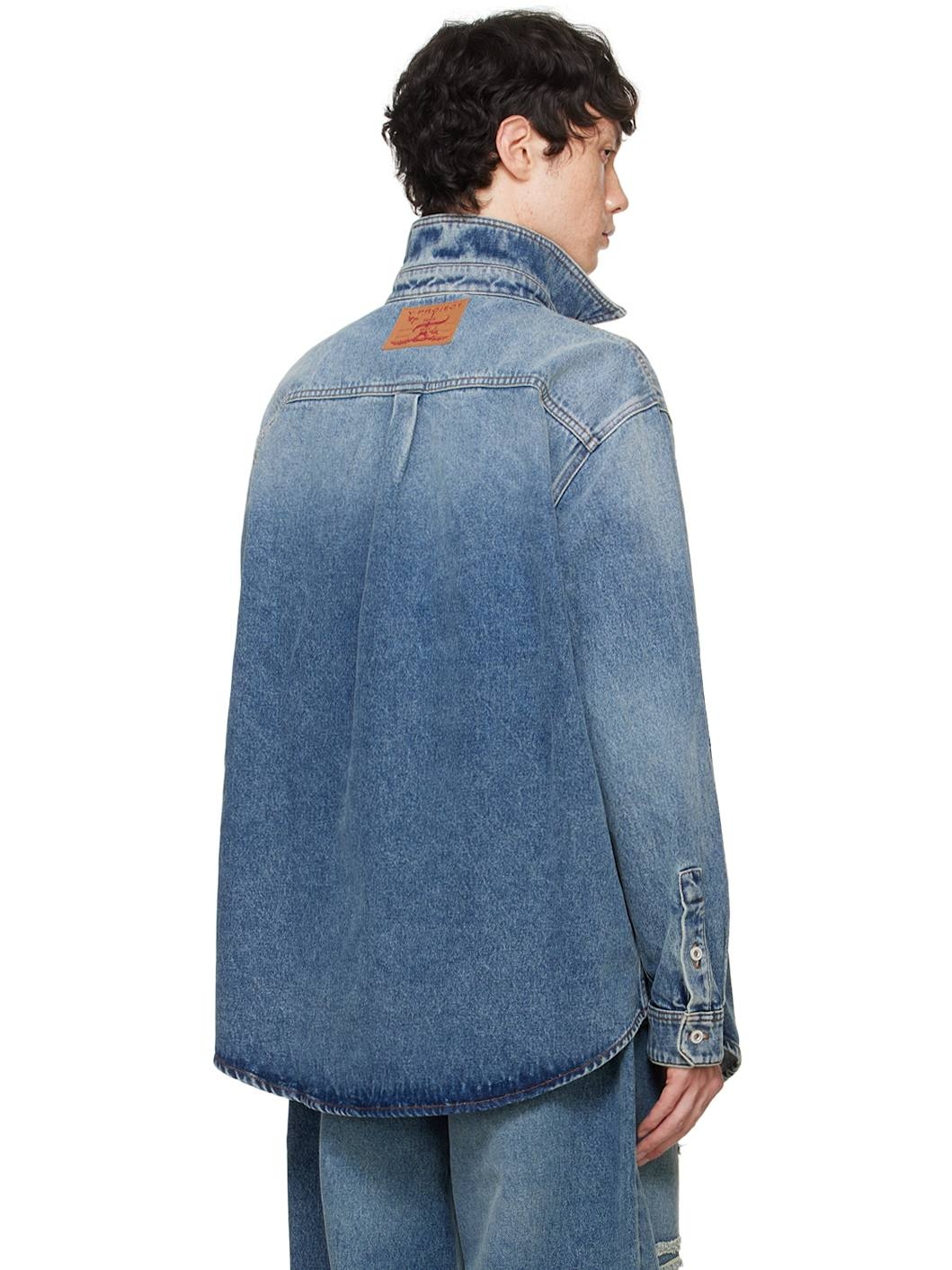 Blue Paris' Best Patch Denim Shirt - 3