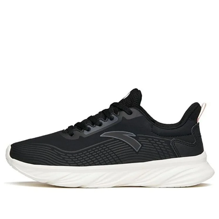 (WMNS) ANTA Running Series Sneakers 'Black Mesh White' 122145571-9 - 1