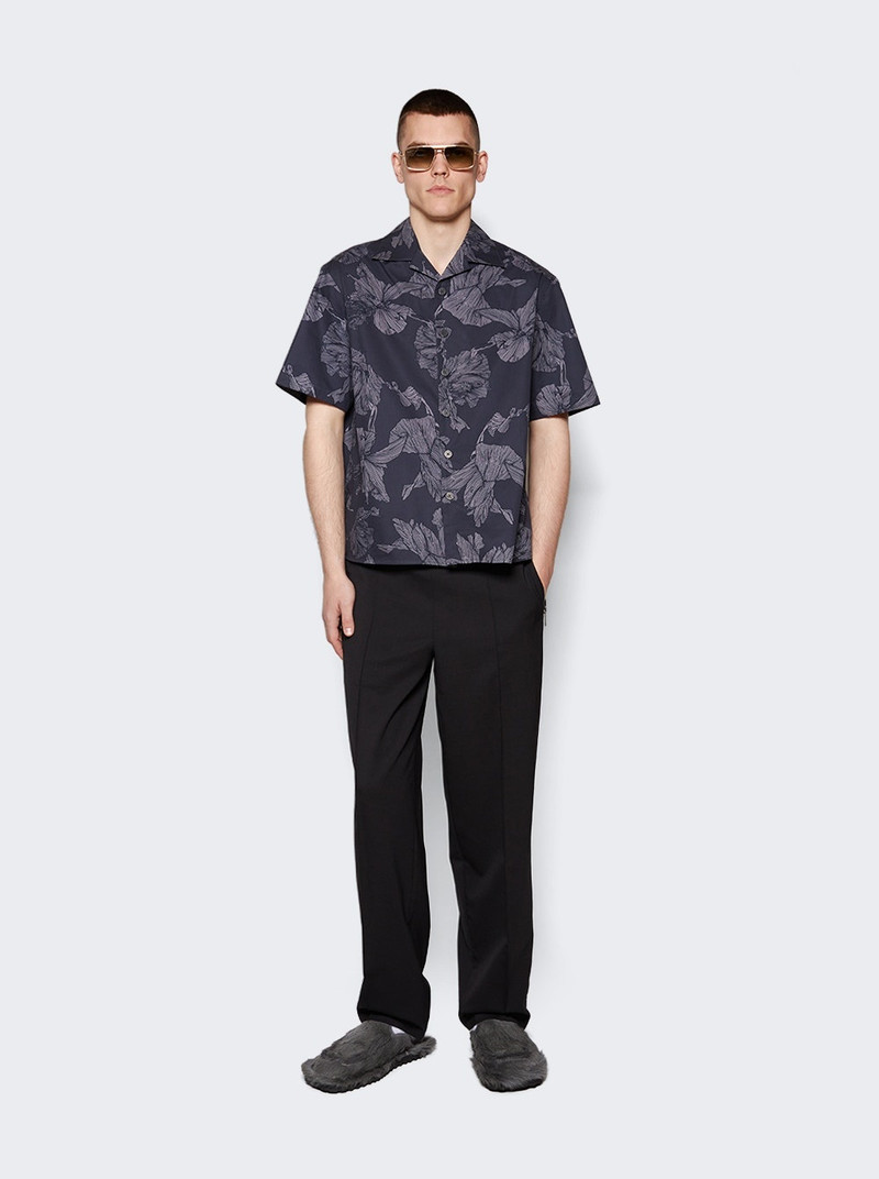 Neil Barrett Bowling Shirt Black And White outlook