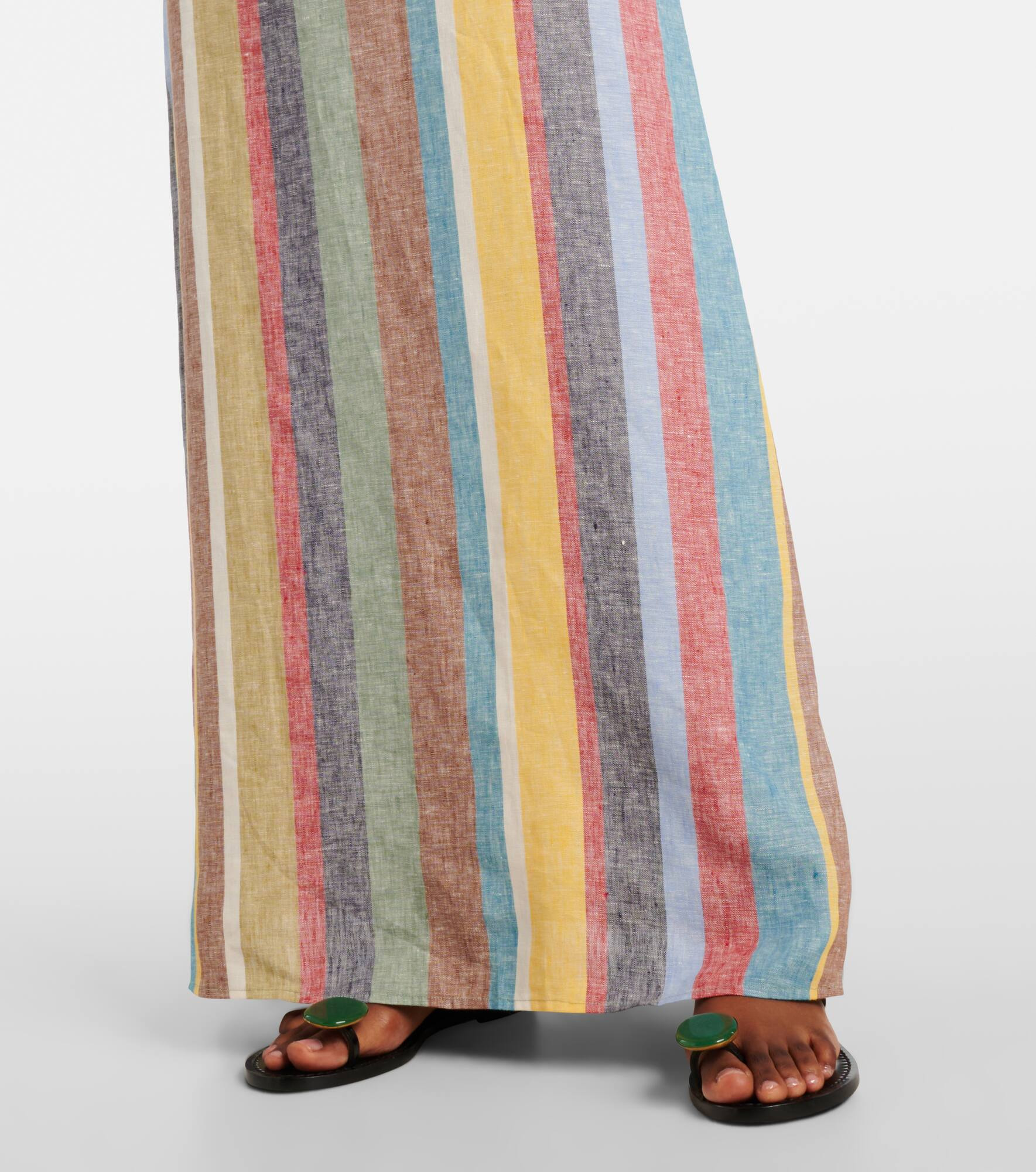 Laura striped linen maxi dress - 5