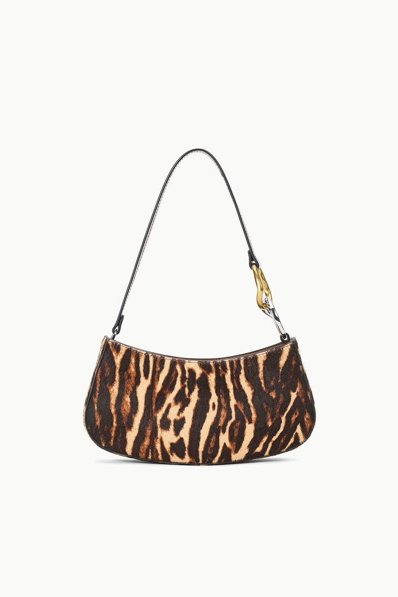 STAUD OLLIE BAG LADY LEOPARD CACAO 1