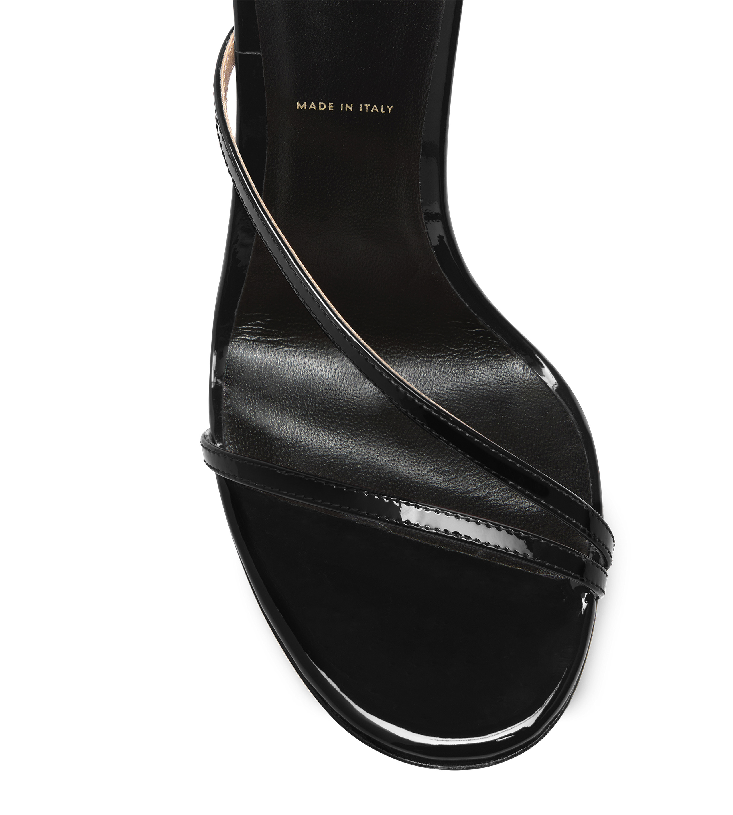 PATENT LEATHER ANKLE STRAP SANDAL - 5