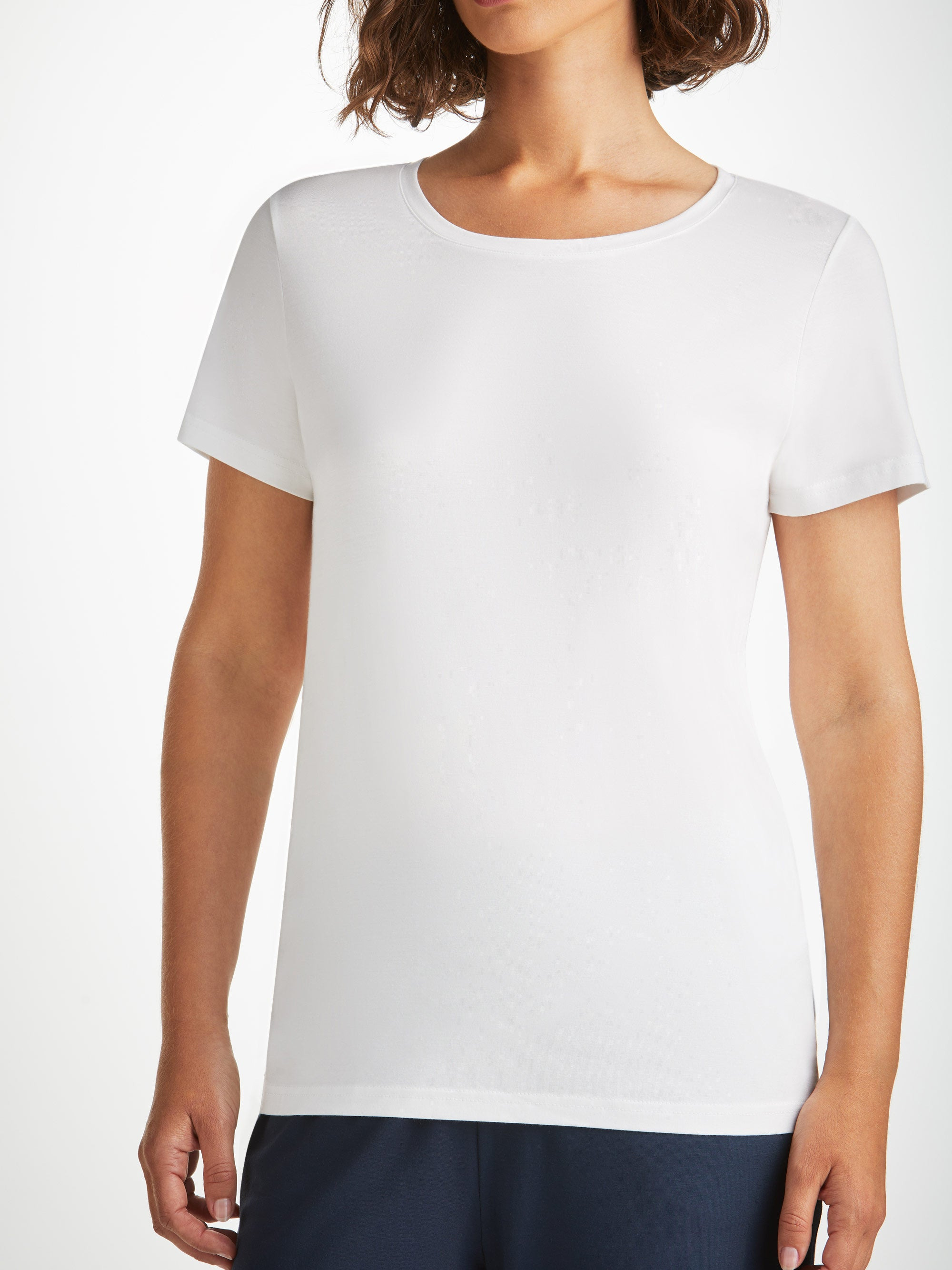 Women's T-Shirt Lara Micro Modal Stretch White - 7