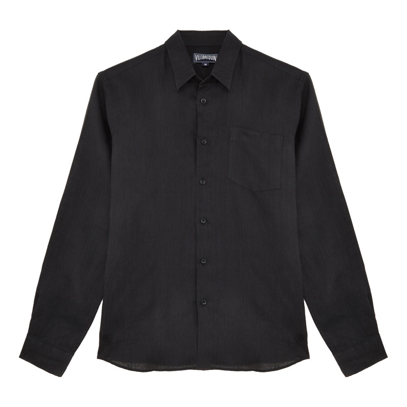 Men Linen Shirt Solid - 1