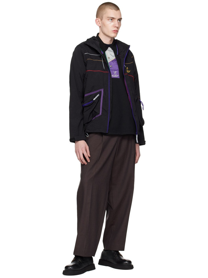 Kolor Black Padded Placket Polo outlook