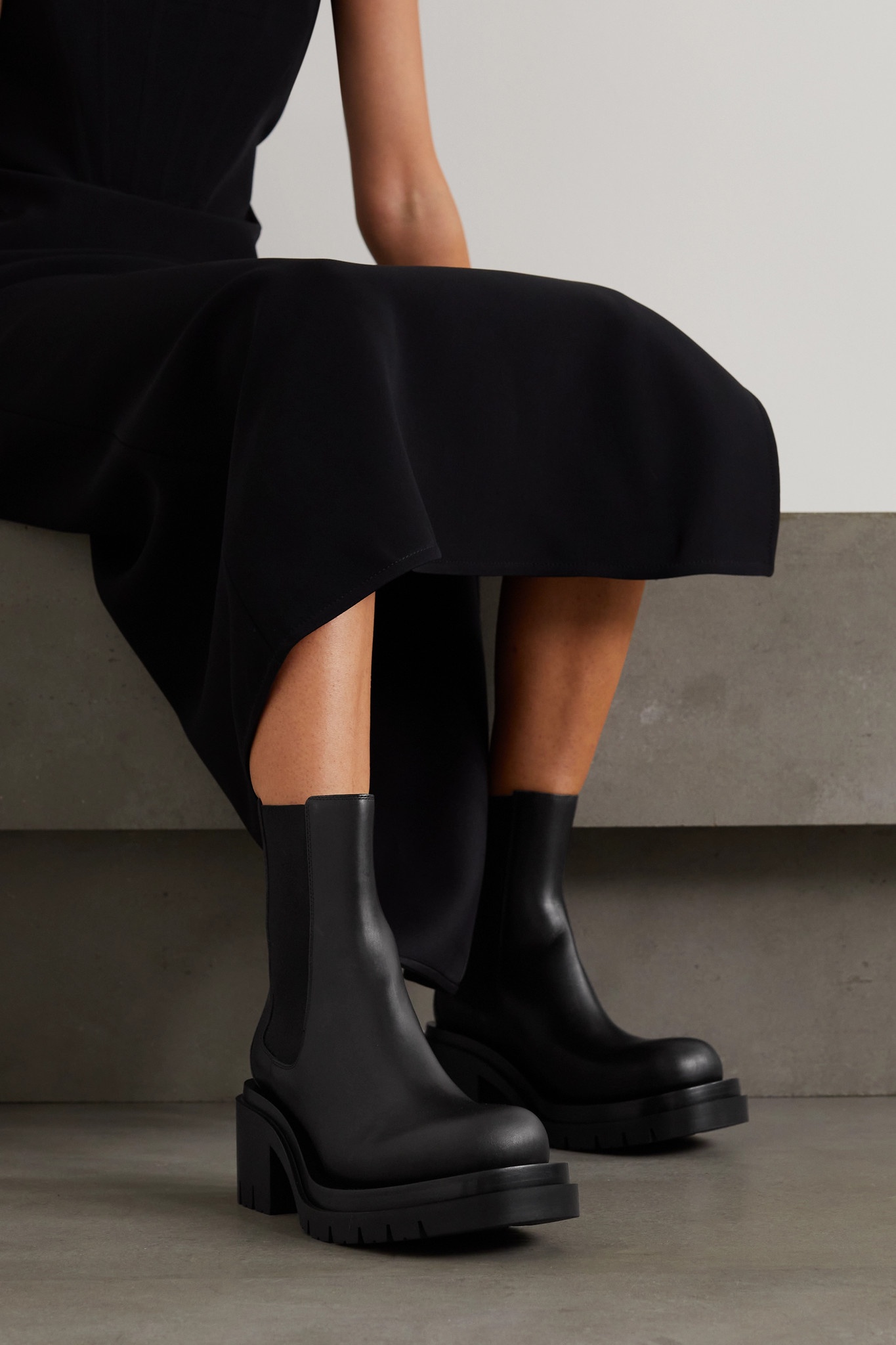 Leather platform Chelsea boots - 2