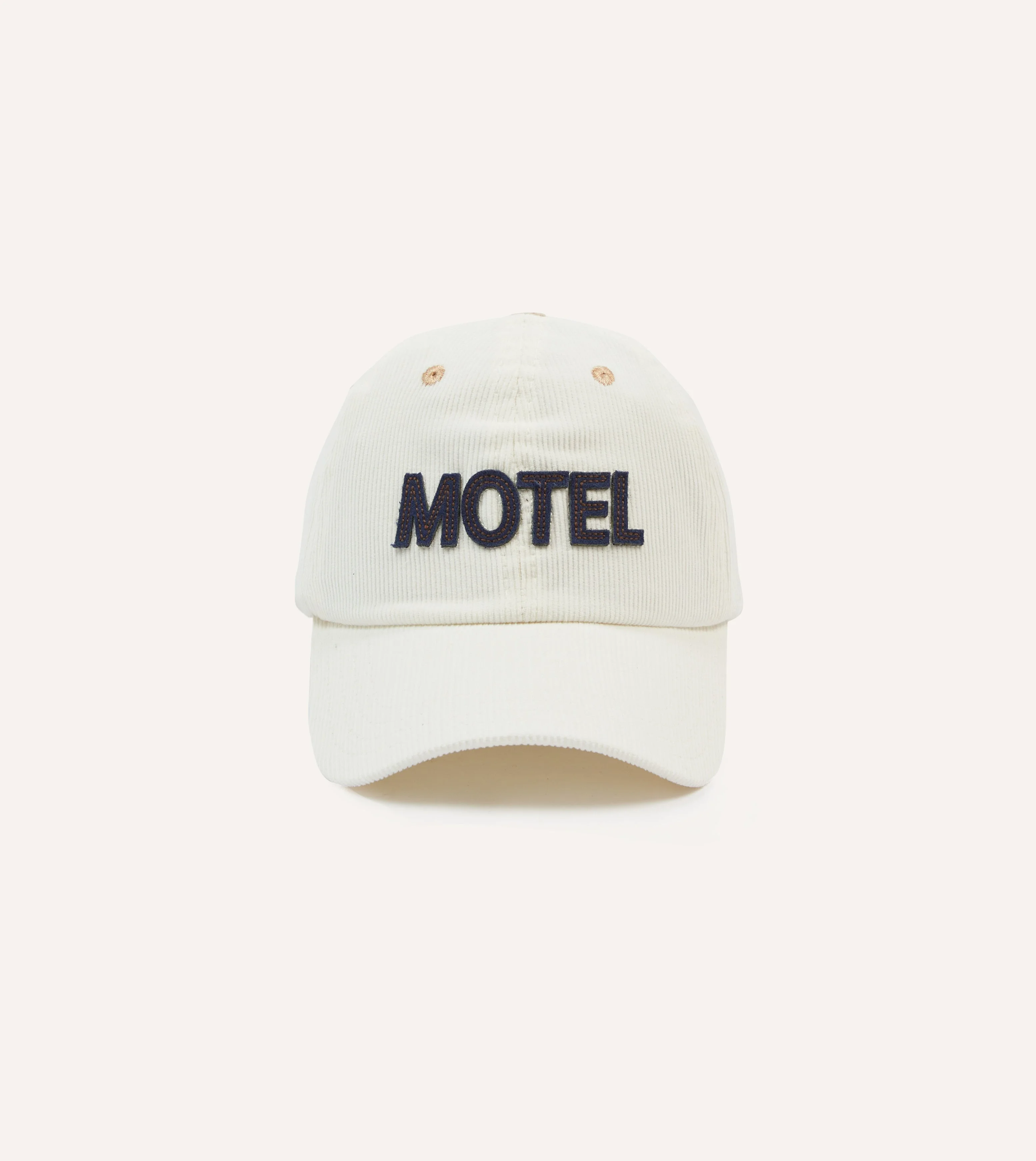Ecru Motel Cotton Corduroy Baseball Cap - 1