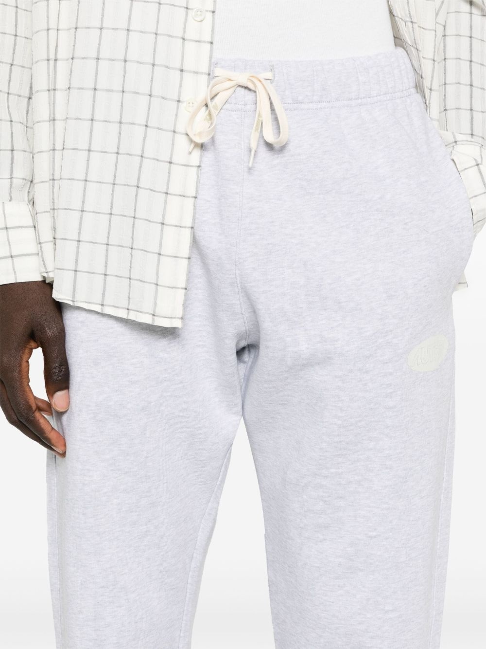 logo-print mélange track pants - 5