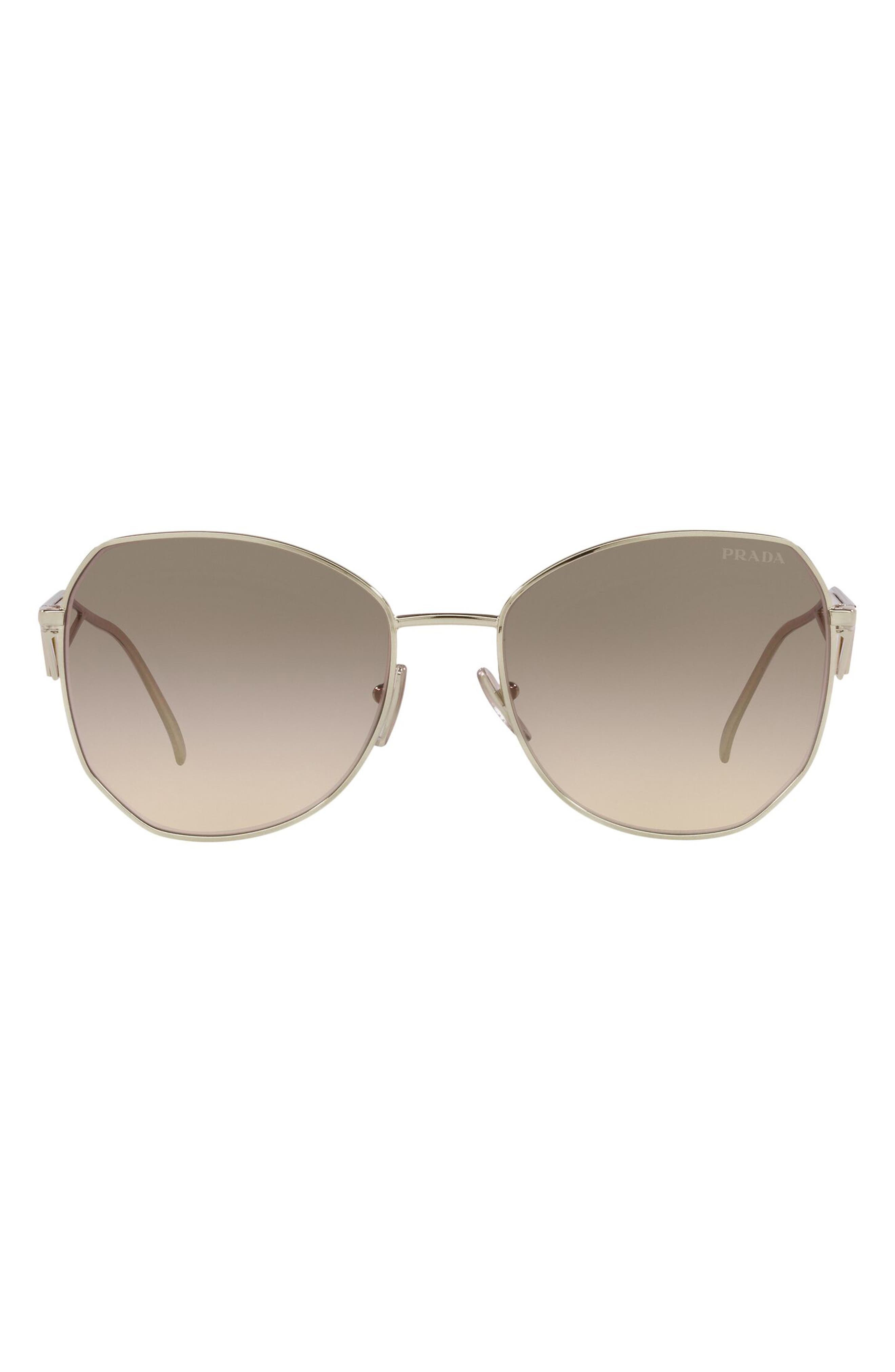57mm Gradient Round Sunglasses - 1